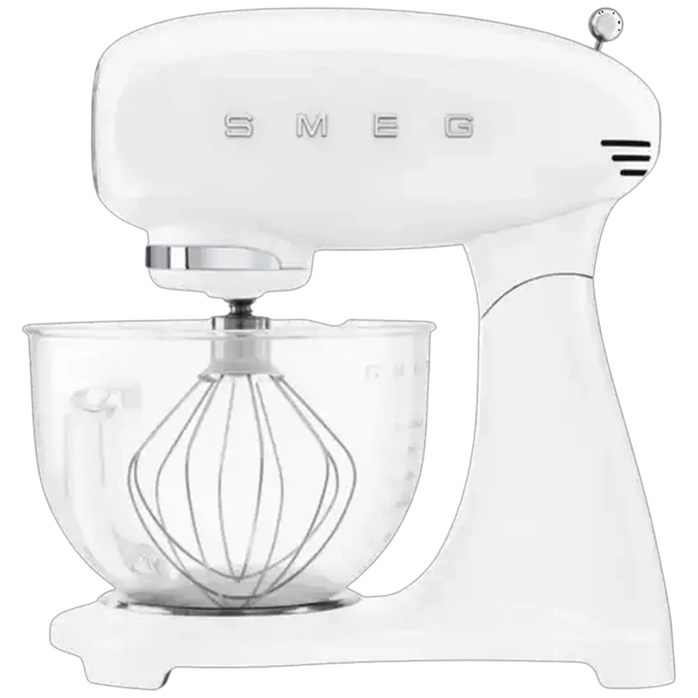 Image of Smeg Glossy White Special Edition Retro Standing Mixer 4.8L