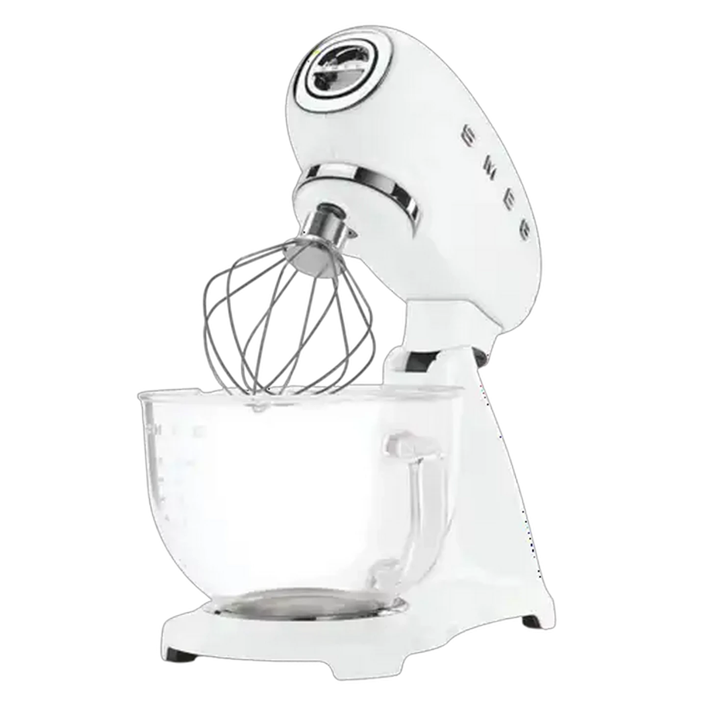 Image of Smeg Glossy White Special Edition Retro Standing Mixer 4.8L