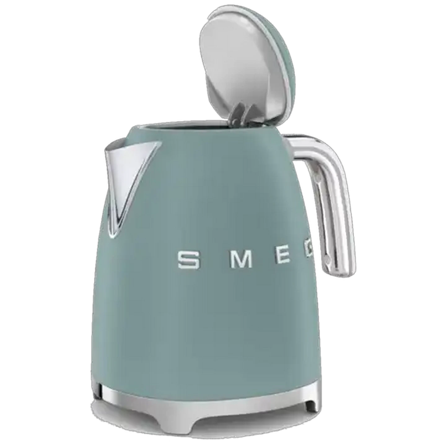 Image of Smeg Matte Emerald Green Retro Cordless Electric Kettle 1.7L