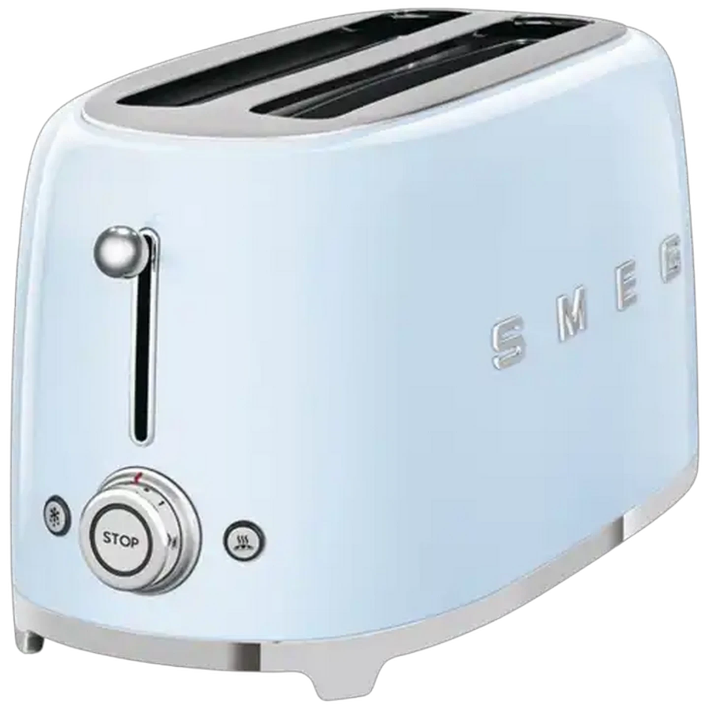 Image of Smeg Pastel Blue Retro 4-Slice Toaster 1500W