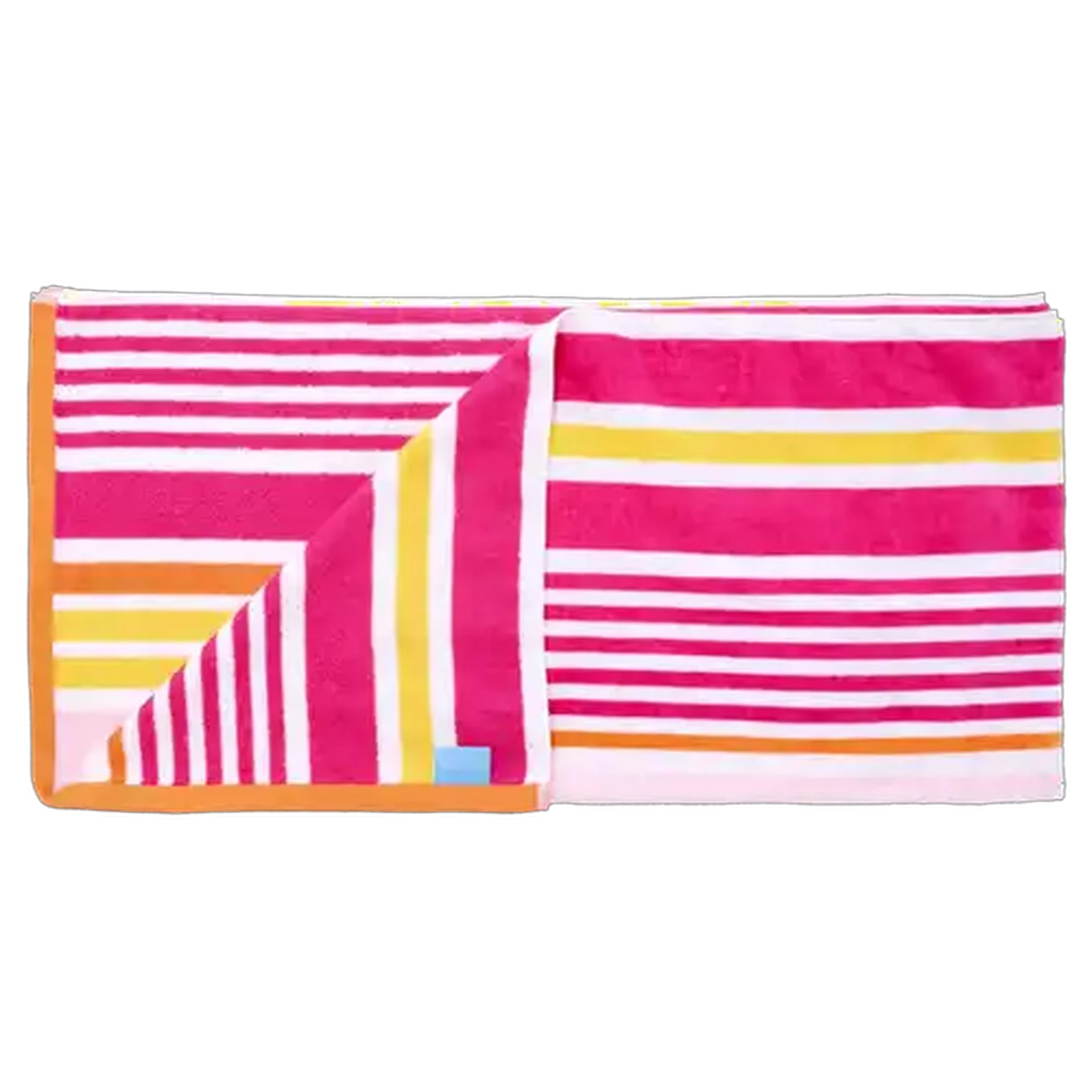 Image of Laguna Cabana Pink Stripe Beach Towel 80 x 160cm
