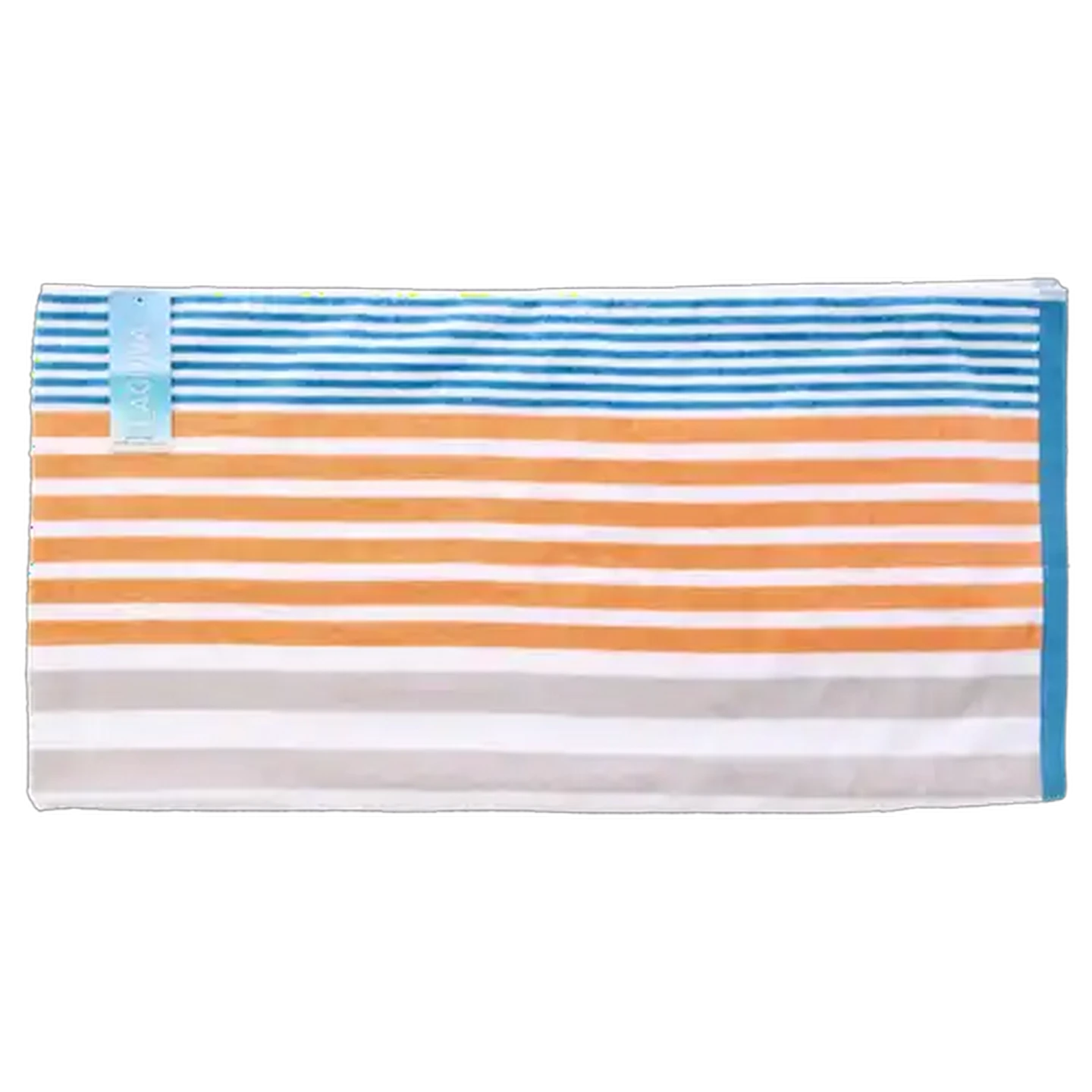 Image of Laguna Cabana Yellow Bobby Stripe Beach Towel 80 x 160cm