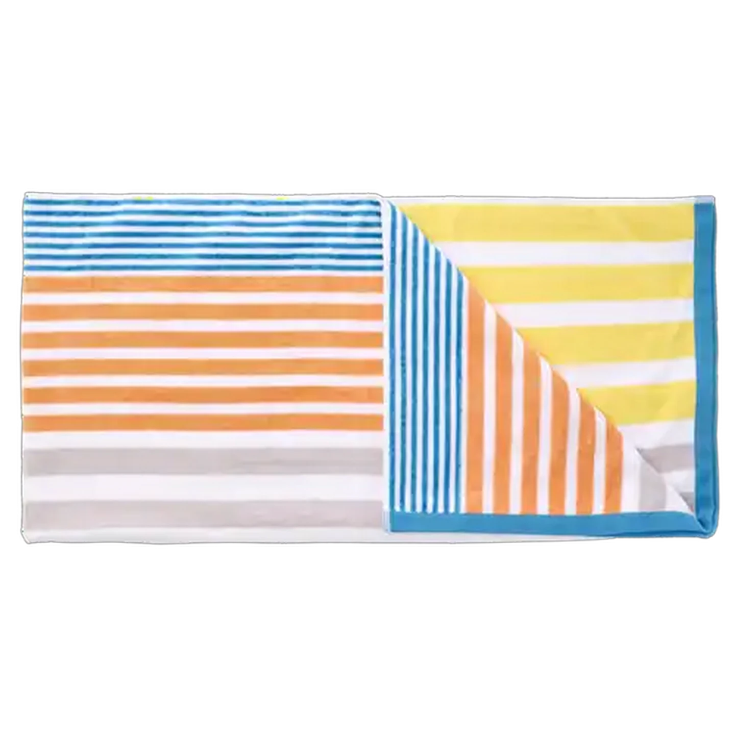 Image of Laguna Cabana Yellow Bobby Stripe Beach Towel 80 x 160cm