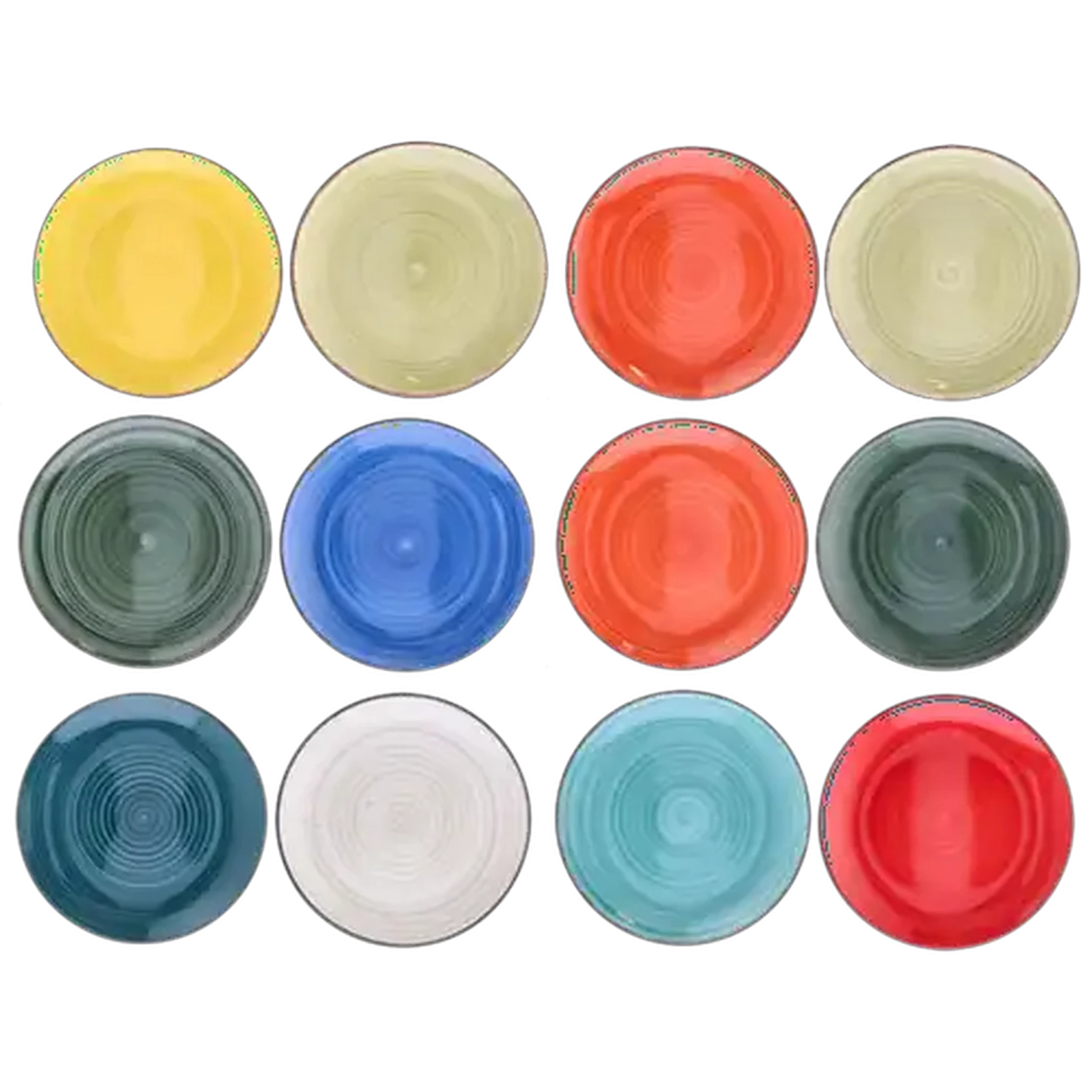 Image of Kaleidoscope Dinner Plate 27cm 4-Pack (Colour May Vary)