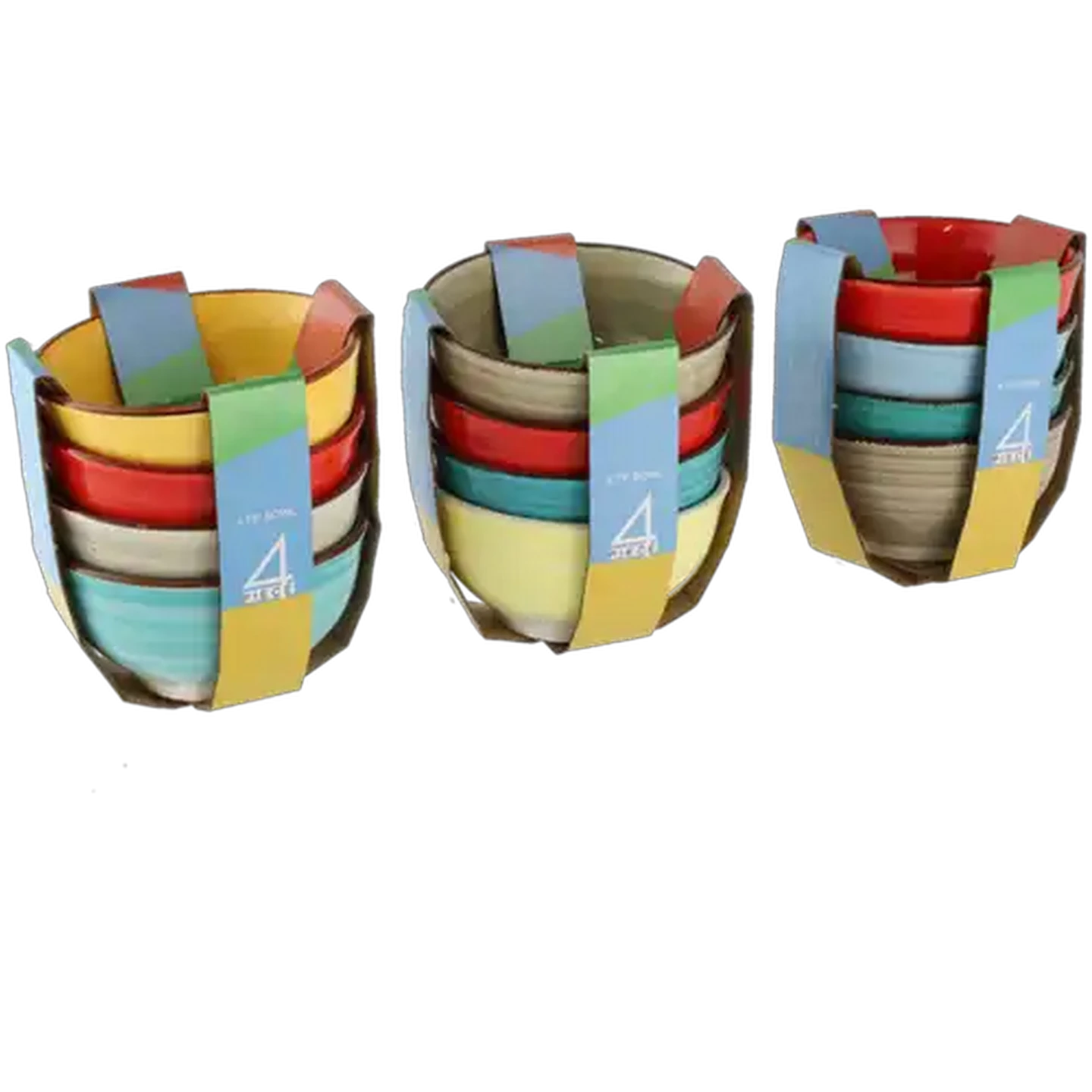 Image of Kaleidoscope Bowl 12.2cm 4-Pack (Colour May Vary)