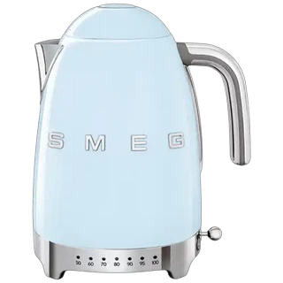 Smeg Glossy Pastel Blue Retro Variable Temperature Kettle 1.7L