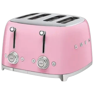 Smeg Pastel Pink 4-Slice Square Toaster 2000W