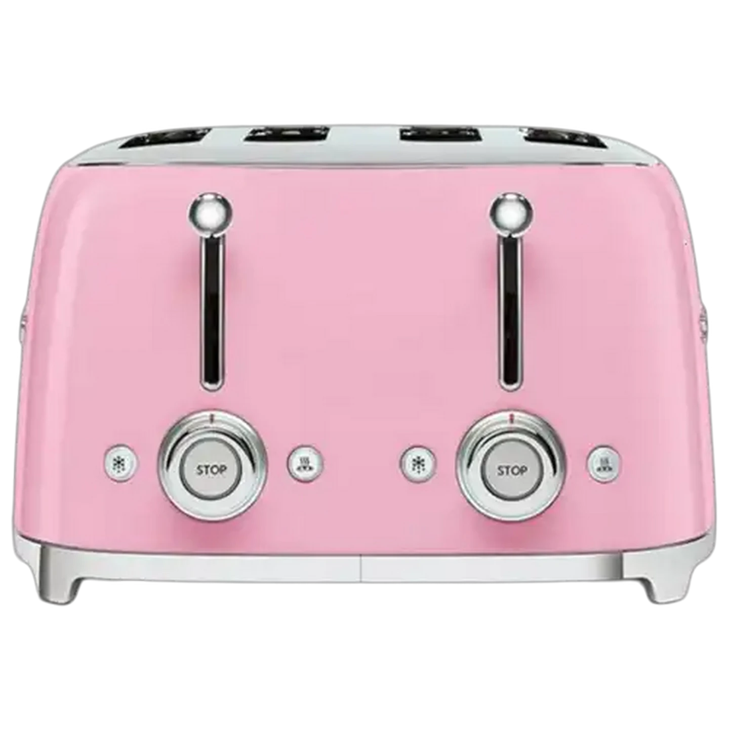 Image of Smeg Pastel Pink 4-Slice Square Toaster 2000W