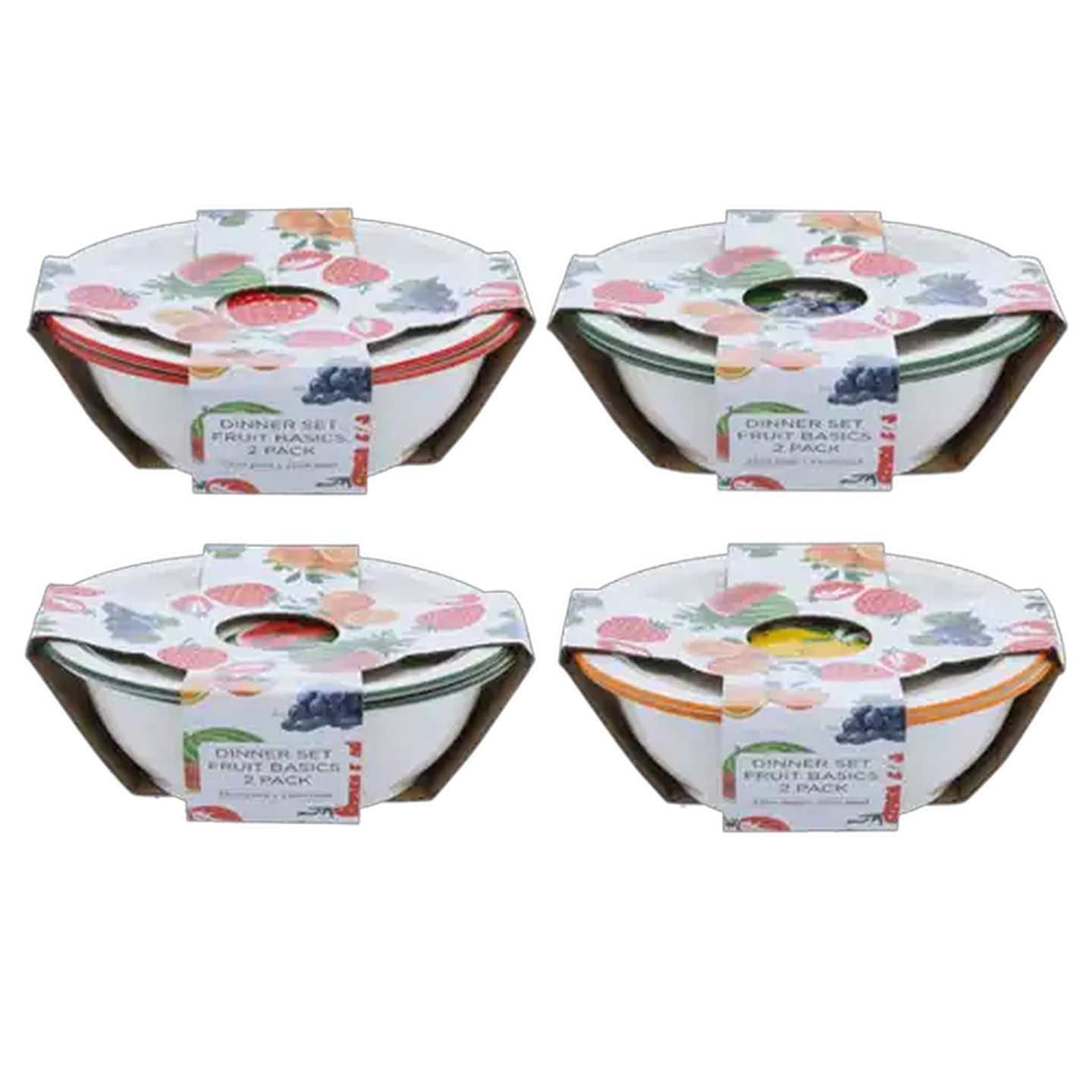 Image of Dinner Set Fruit Basics 2-Pack (Print May Vary)