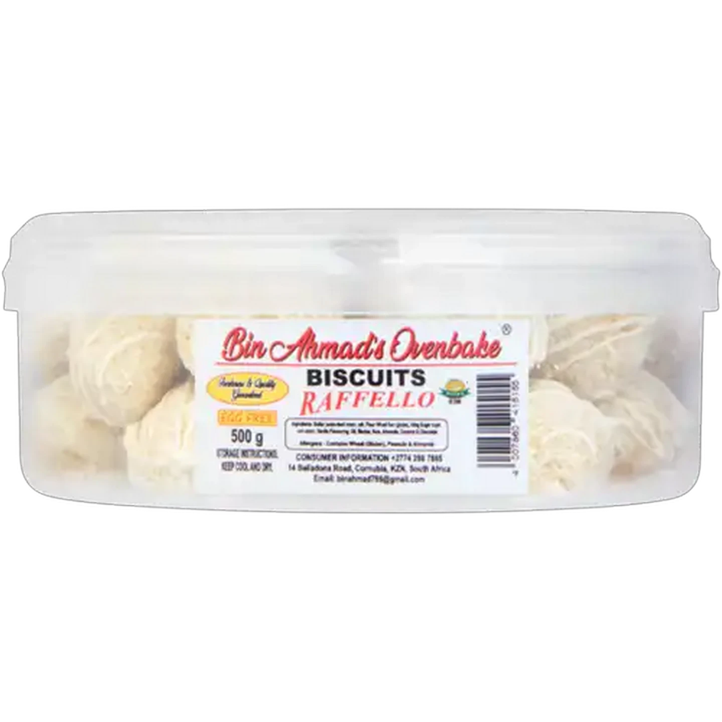 Image of Bin Ahmad's Ovenbake Raffello Biscuits 500g