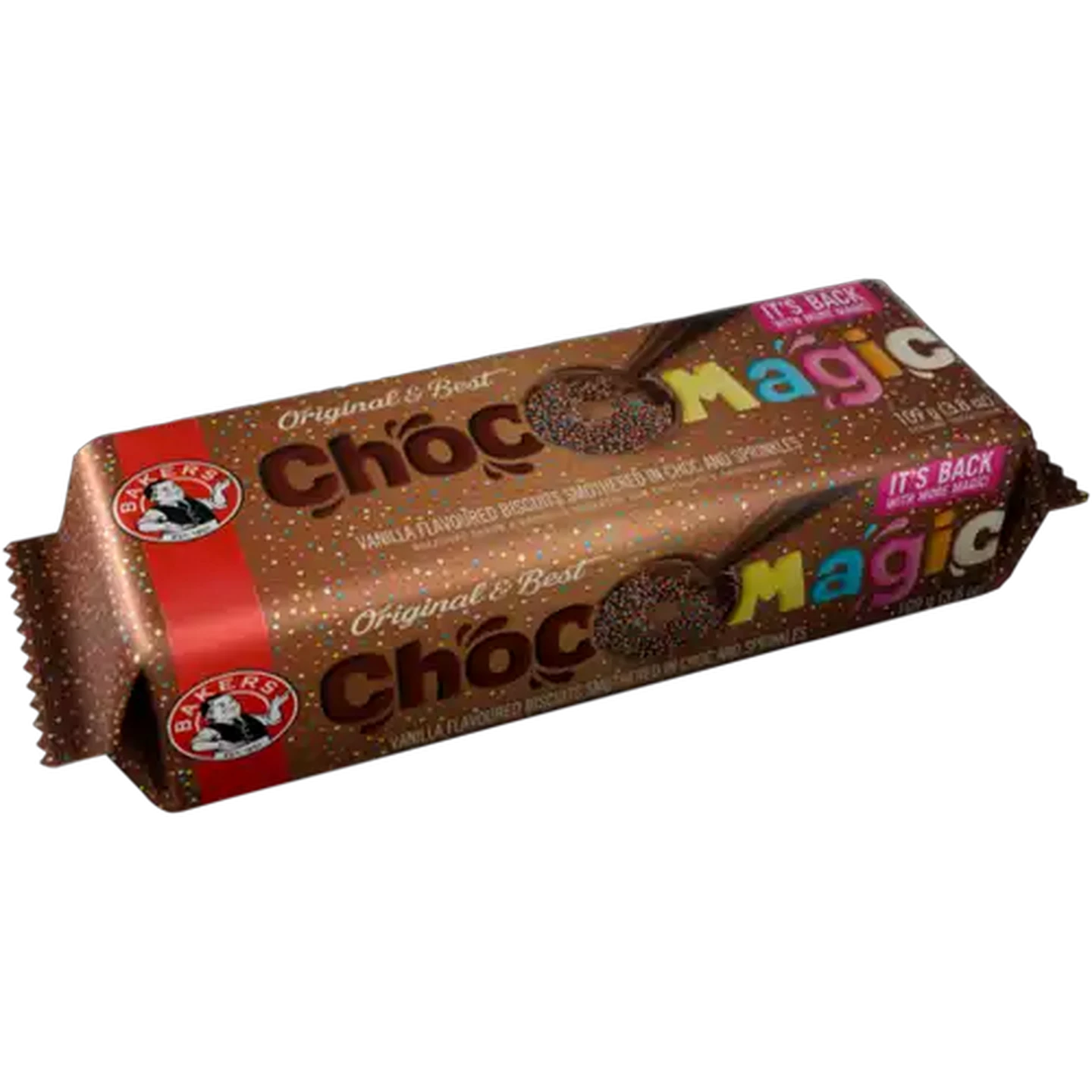 Image of Bakers Choc O Magic Chocolate Vanilla Flavoured Biscuits 109g
