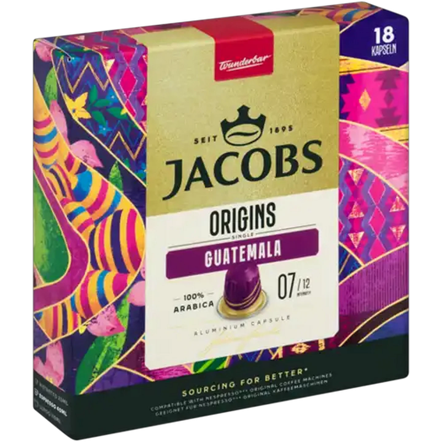Image of Jacobs Origins Guatemala Coffee Capsules 18 Pack