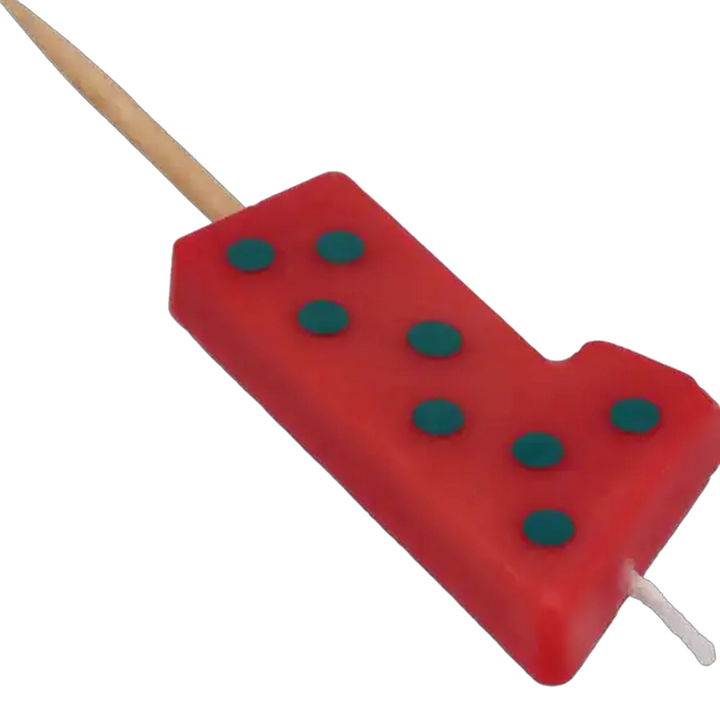 Image of Party Thingz Multicoloured Number 1 Party Candle