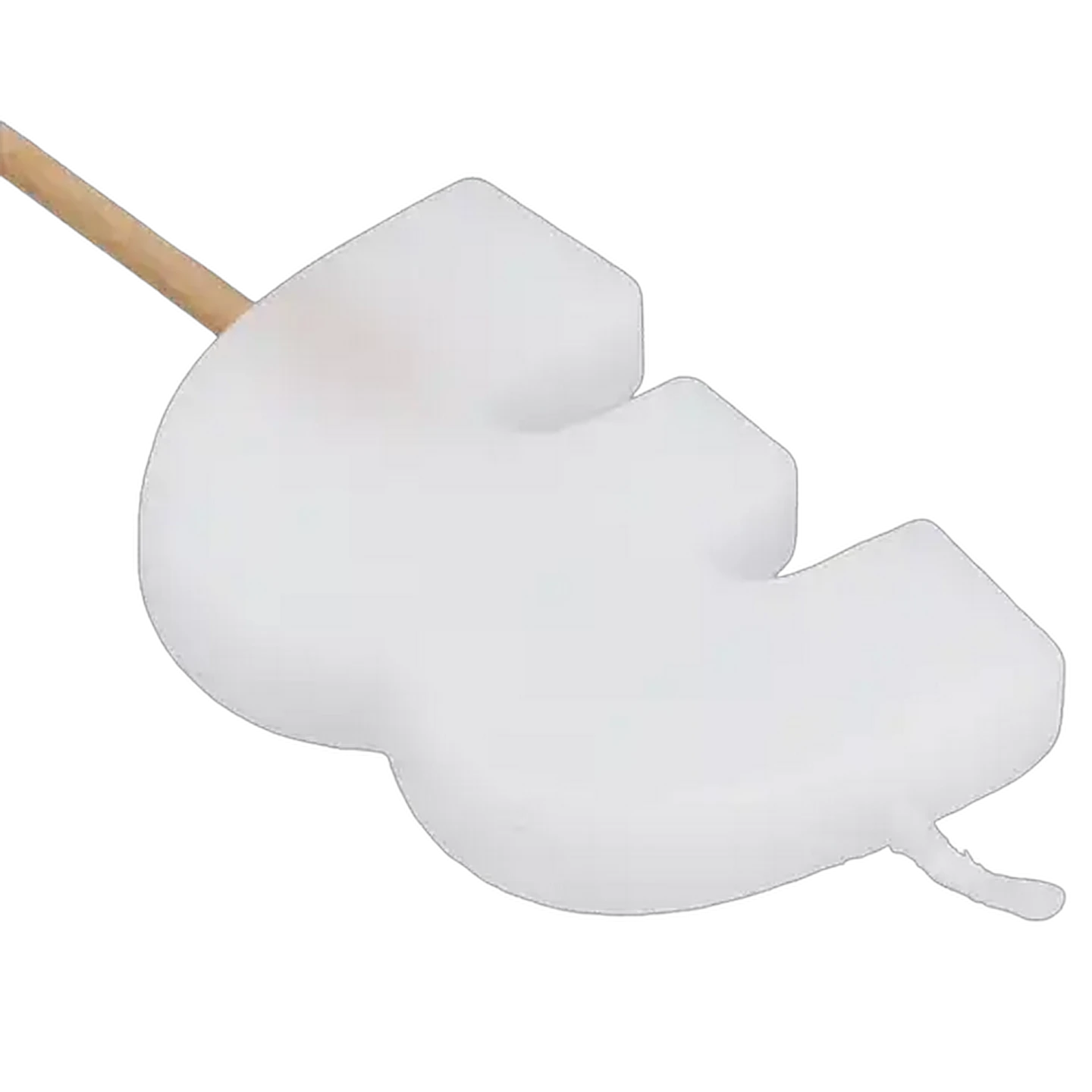Image of Party Thingz White Number 3 Party Candle