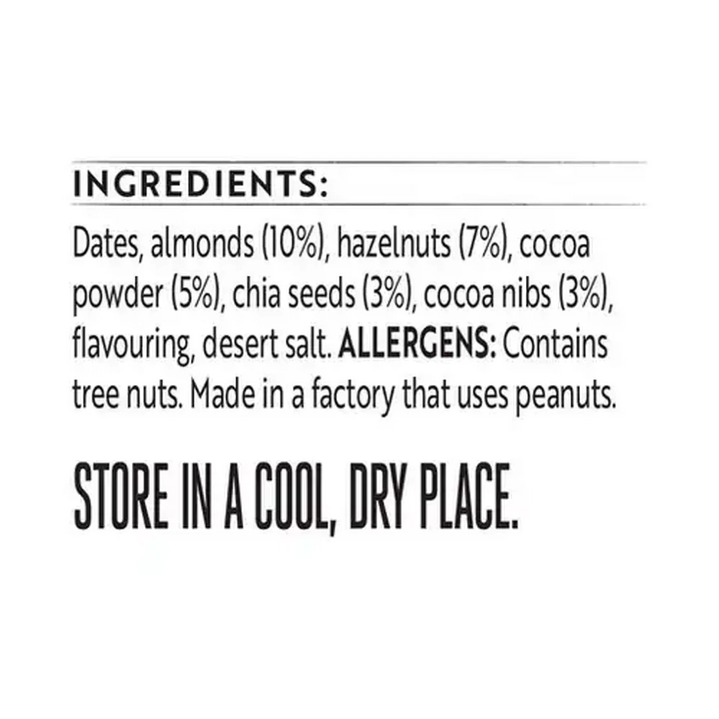 Image of Simple Truth Vegan Raw Cocoa, Hazelnut & Chia Bar 30g