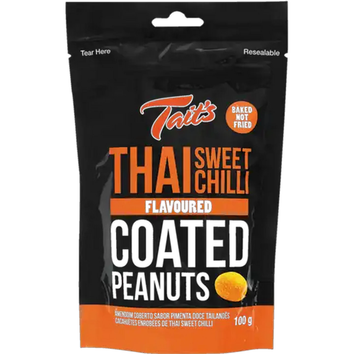 Image of Tait's Thai Sweet Chilli Peanuts 100g