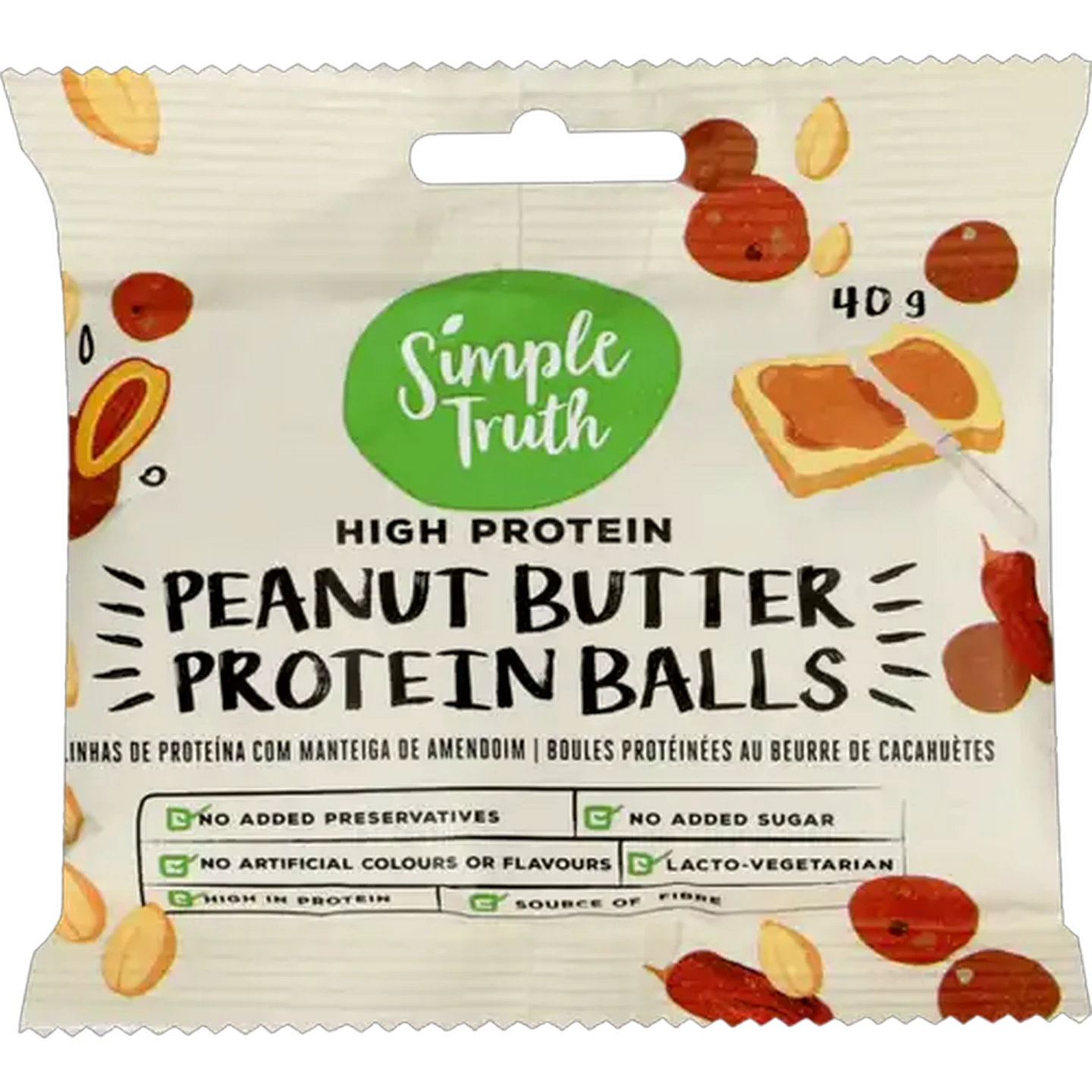 Image of Simple Truth Peanut Butter Protein Balls 40g