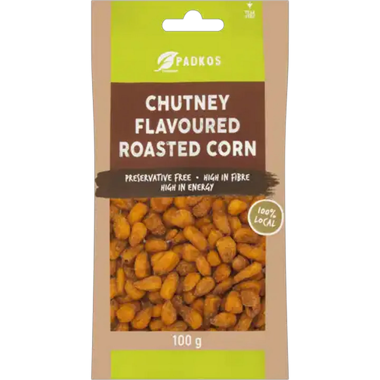 Image of Padkos Chutney Flavoured Roasted Corn 100g