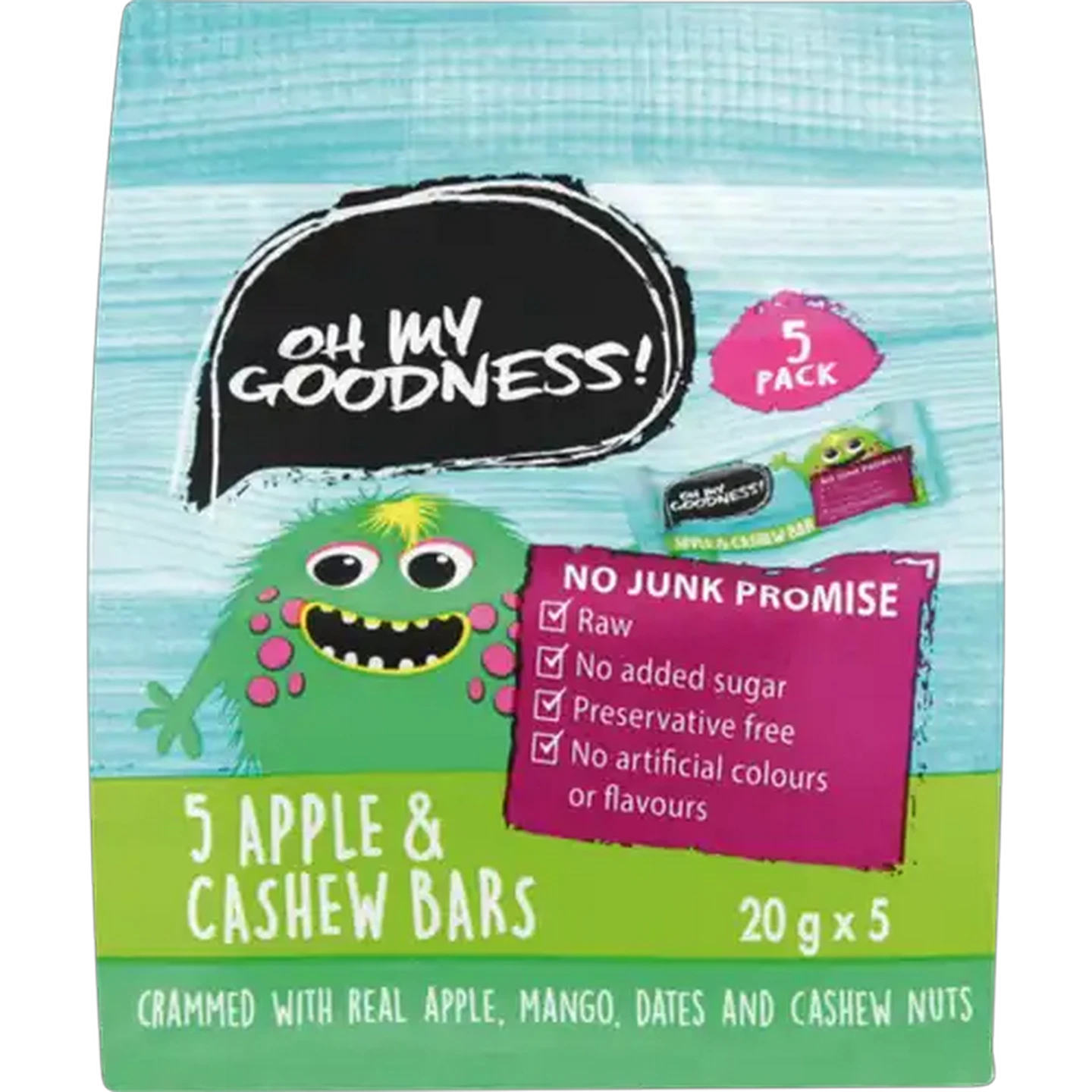 Image of Oh My Goodness! Apple & Cashew Snack Bars 5s