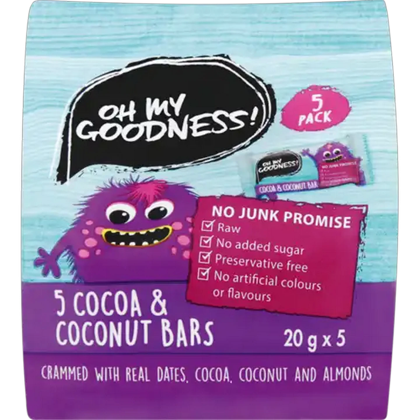 Image of Oh My Goodness! Cocoa & Coconut Snack Bars 5s
