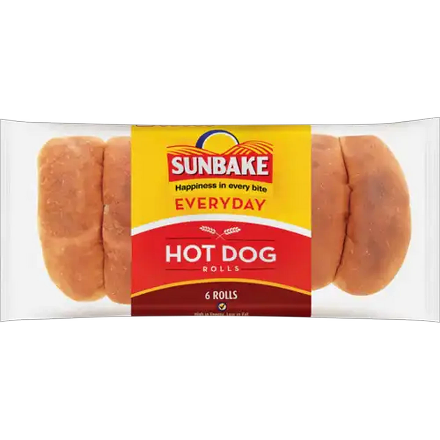 Image of Sunbake Everyday White Hotdog Rolls 6-Pack