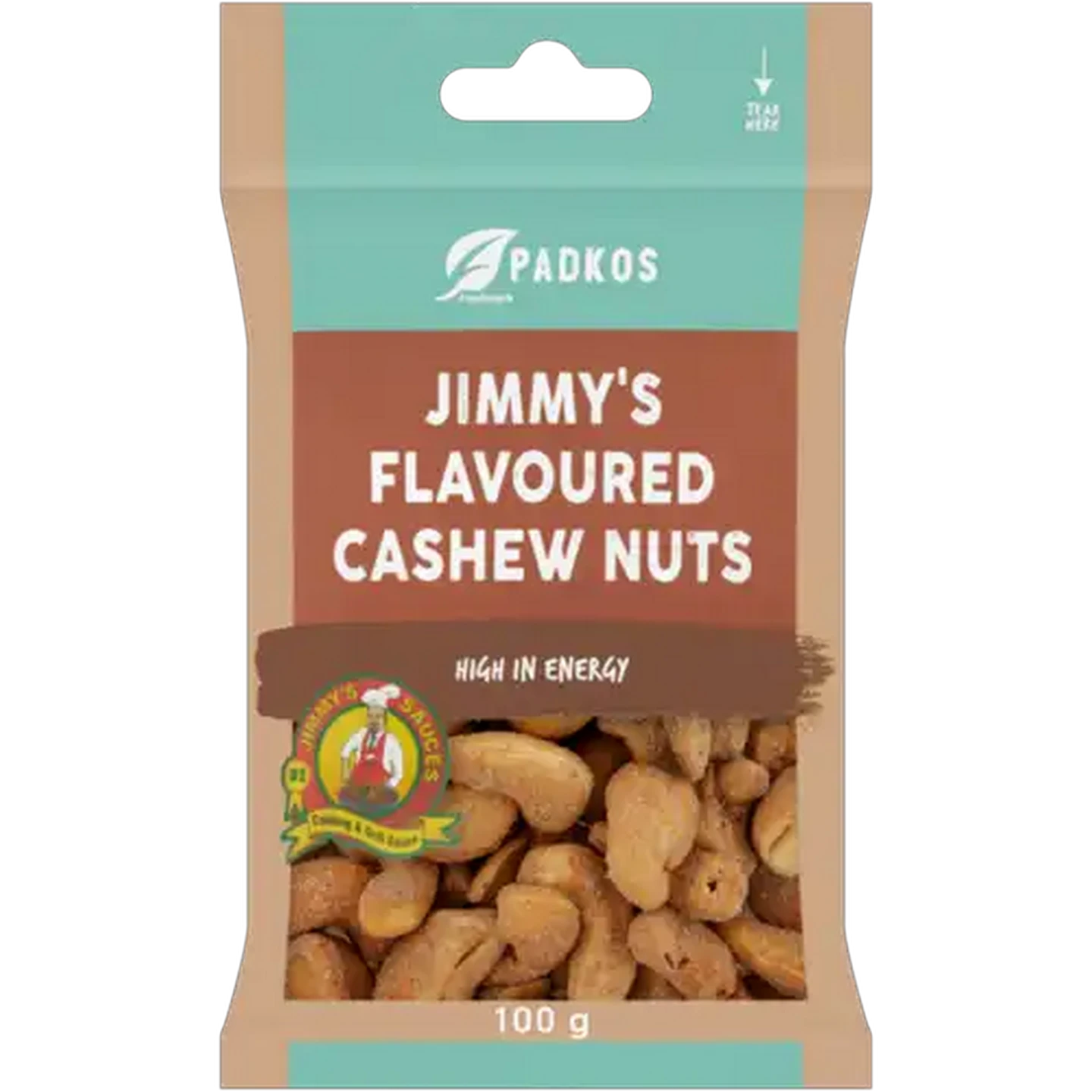 Image of Padkos Jimmy's Flavoured Cashew Nuts 100g
