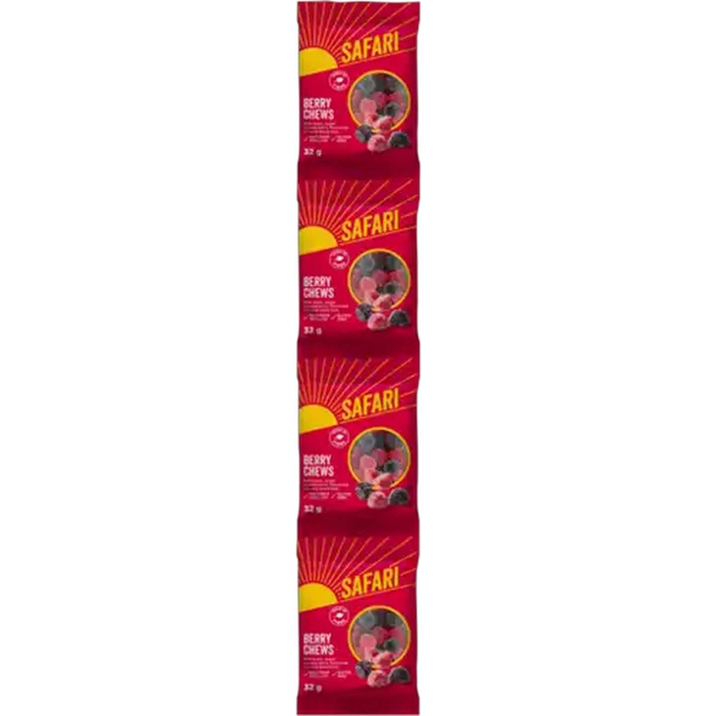 Image of SAFARI Berry Chews 4 x 32g