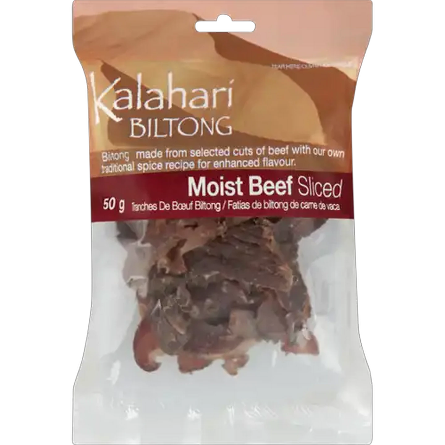 Image of Kalahari Biltong Beef Sliced Biltong 50g