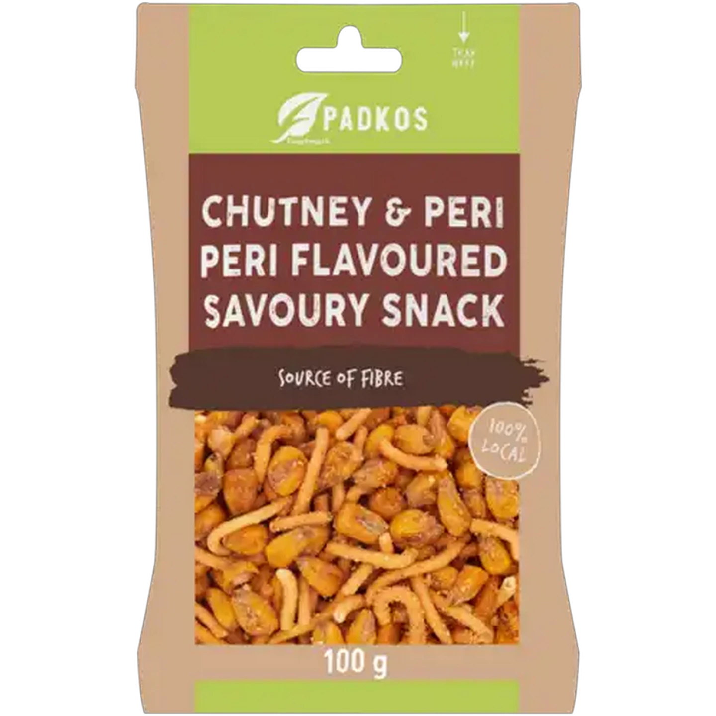 Image of Padkos Chutney & Peri Peri Flavoured Savoury Snack 100g
