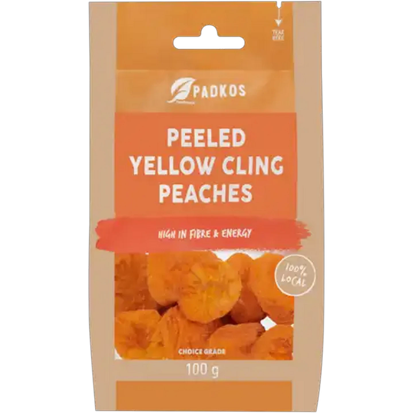 Image of Padkos Dried Yellow Cling Peaches 100g