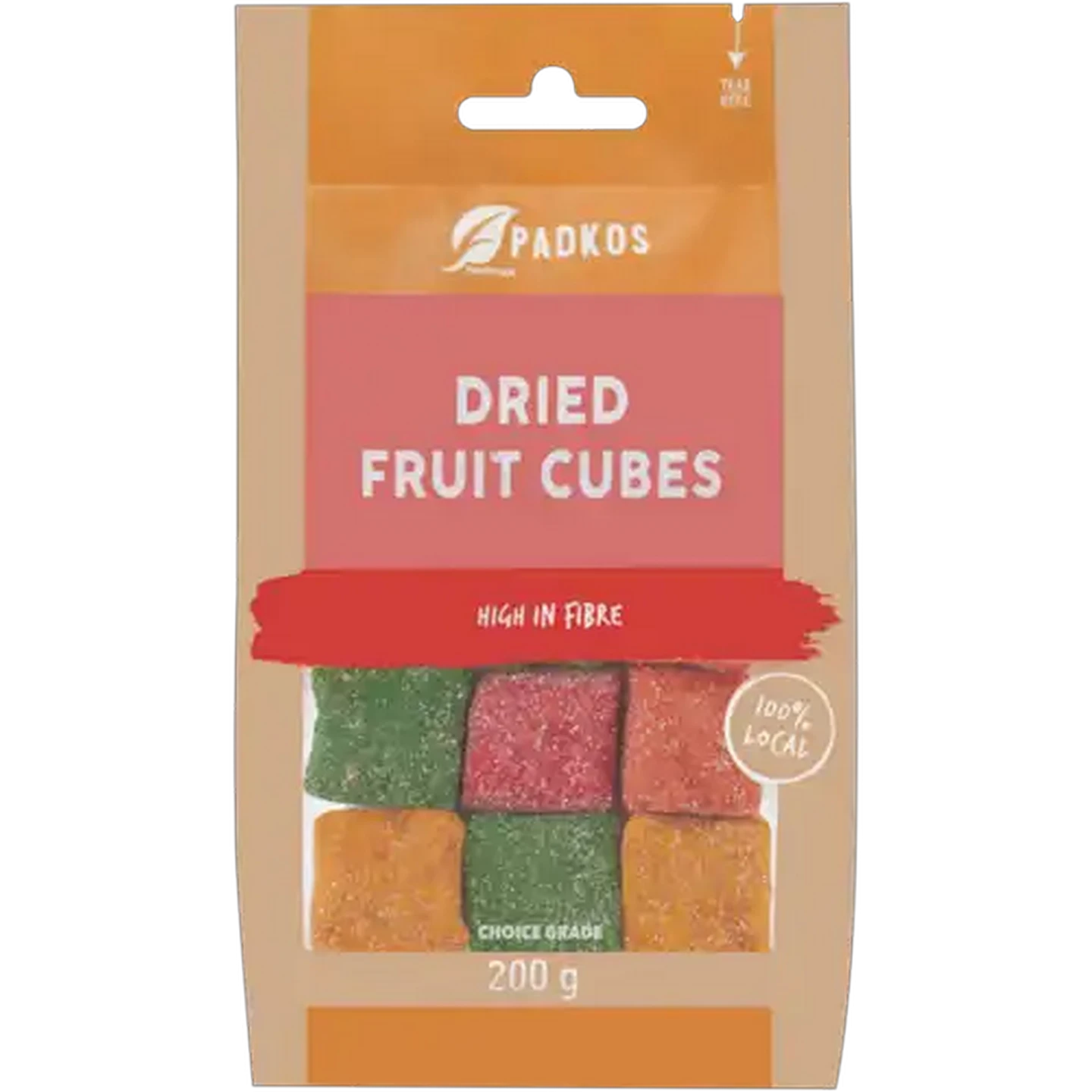 Image of Padkos Dried Fruit Cubes 200g