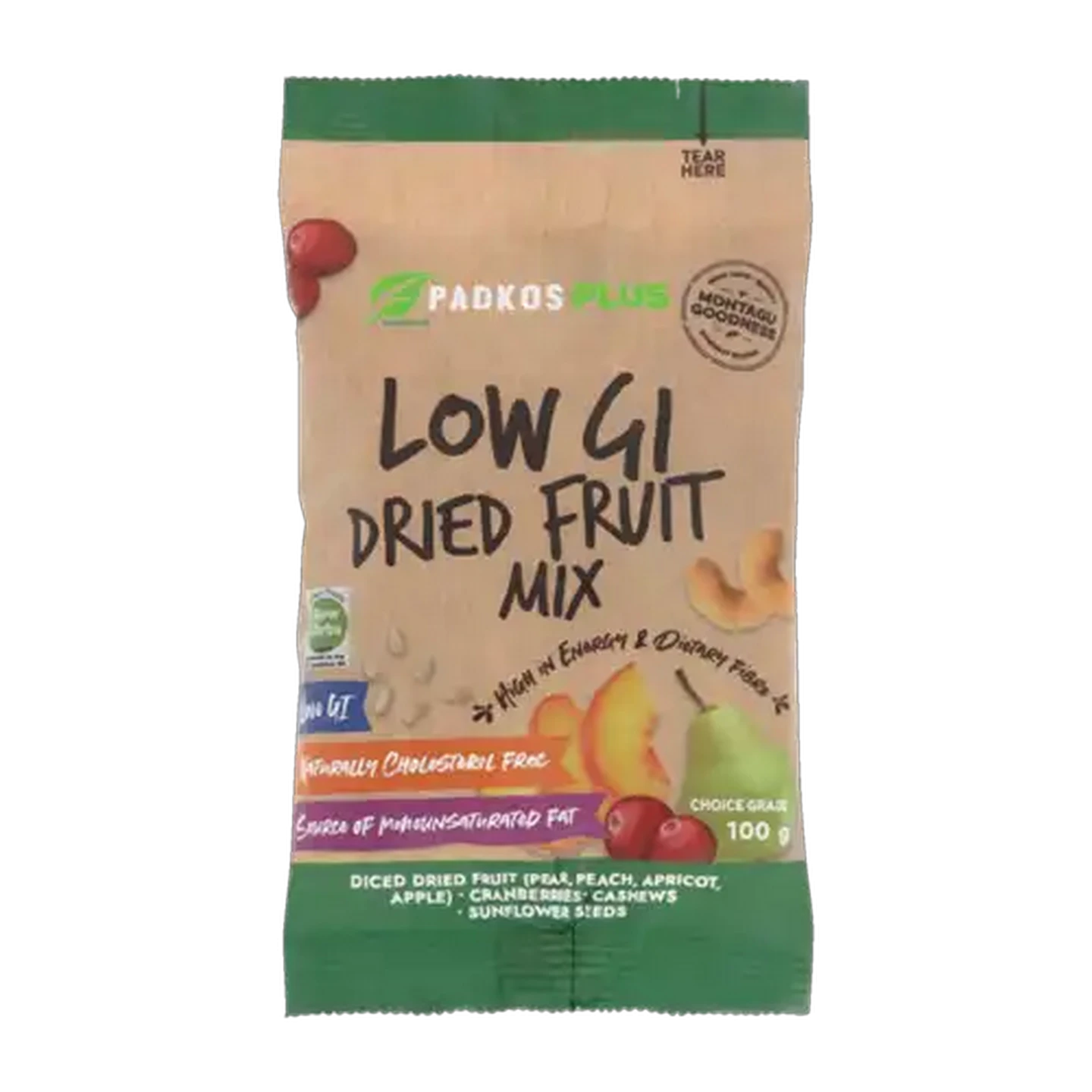Image of Padkos Plus Low GI Dried Fruit Mix 100g