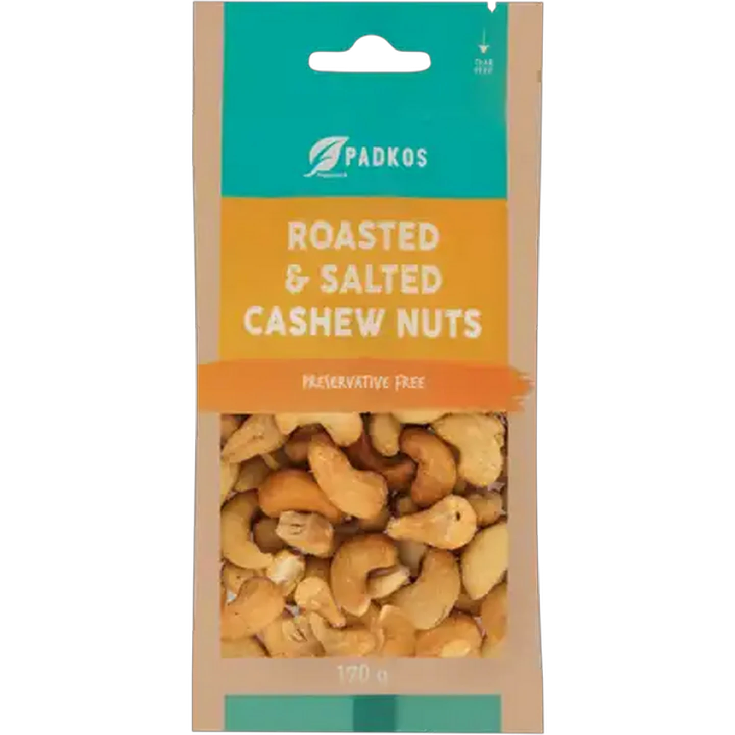 Image of Padkos Roasted & Salted Cashew Nuts 170g