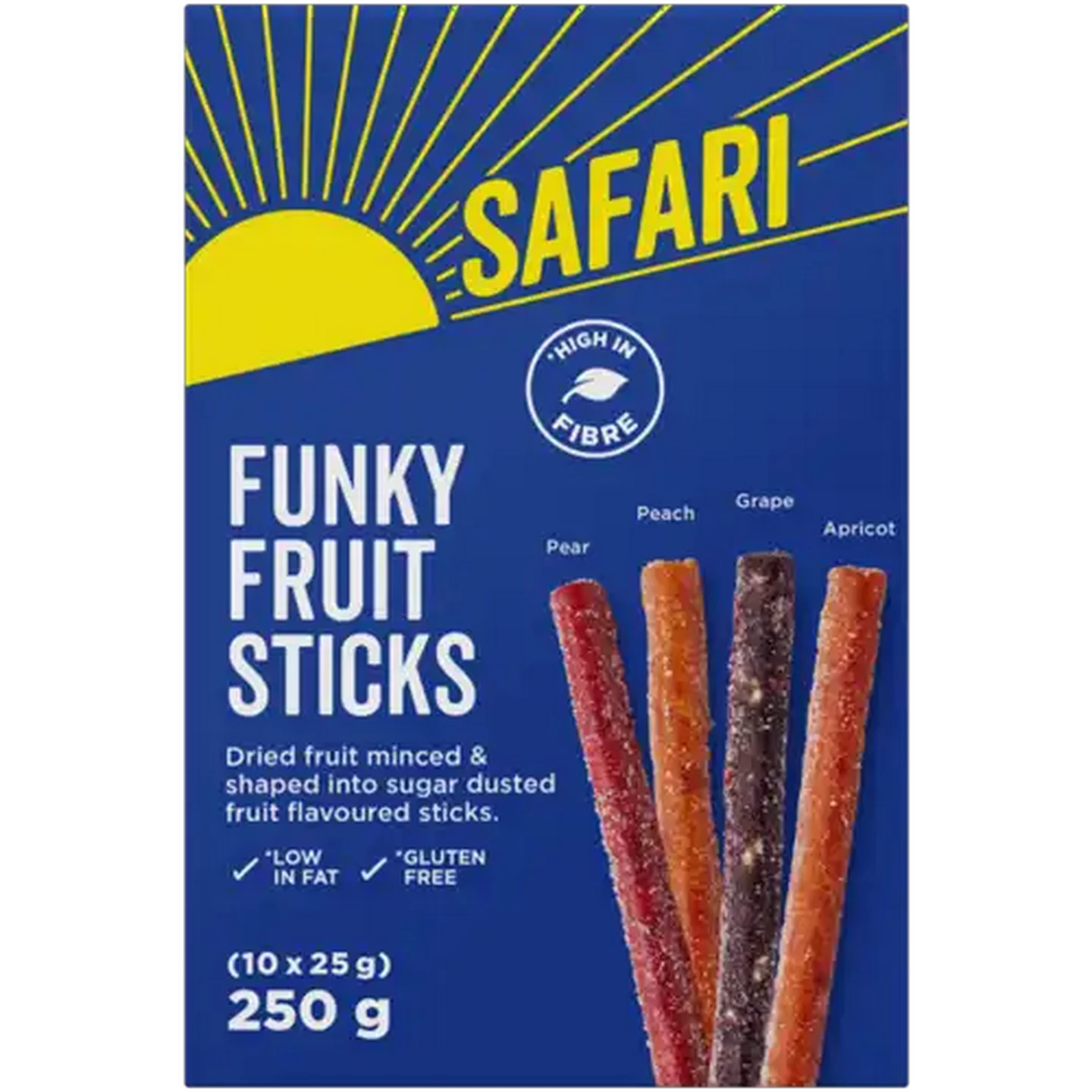 Image of SAFARI Funky Fruit Sticks 10 x 25g