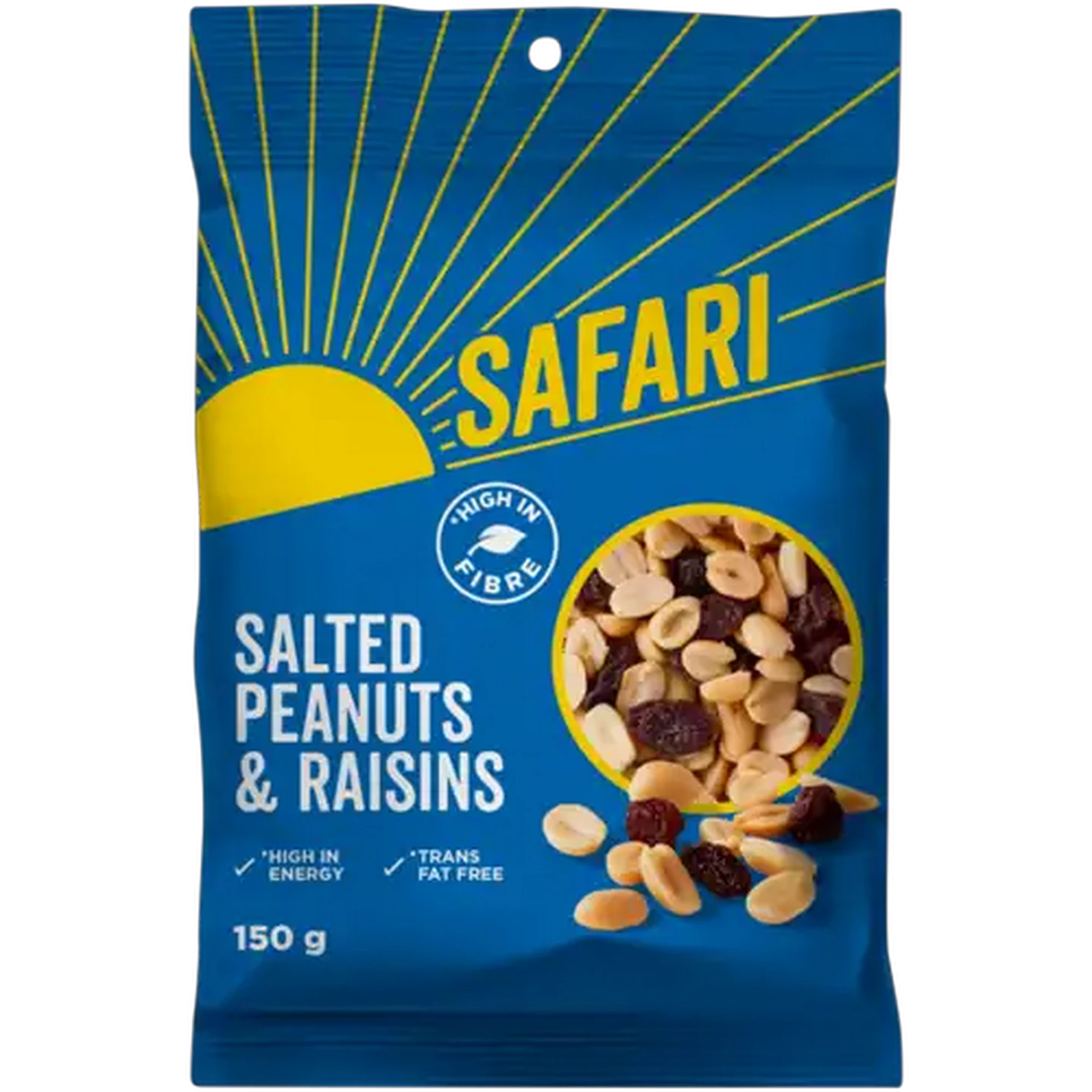 Image of SAFARI Salted Peanuts & Raisins 150g