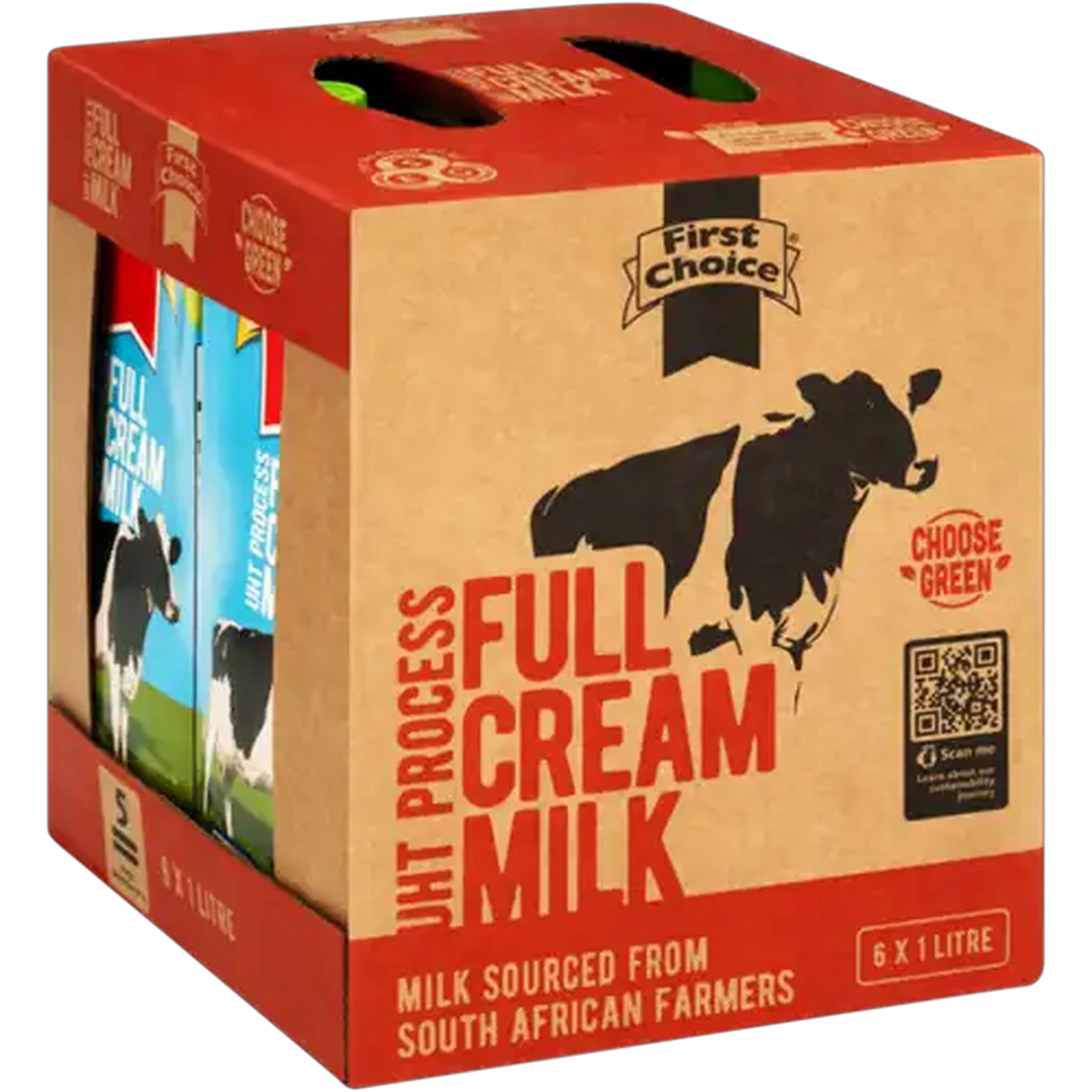 Image of First Choice Full Cream Milk 6 x 1L