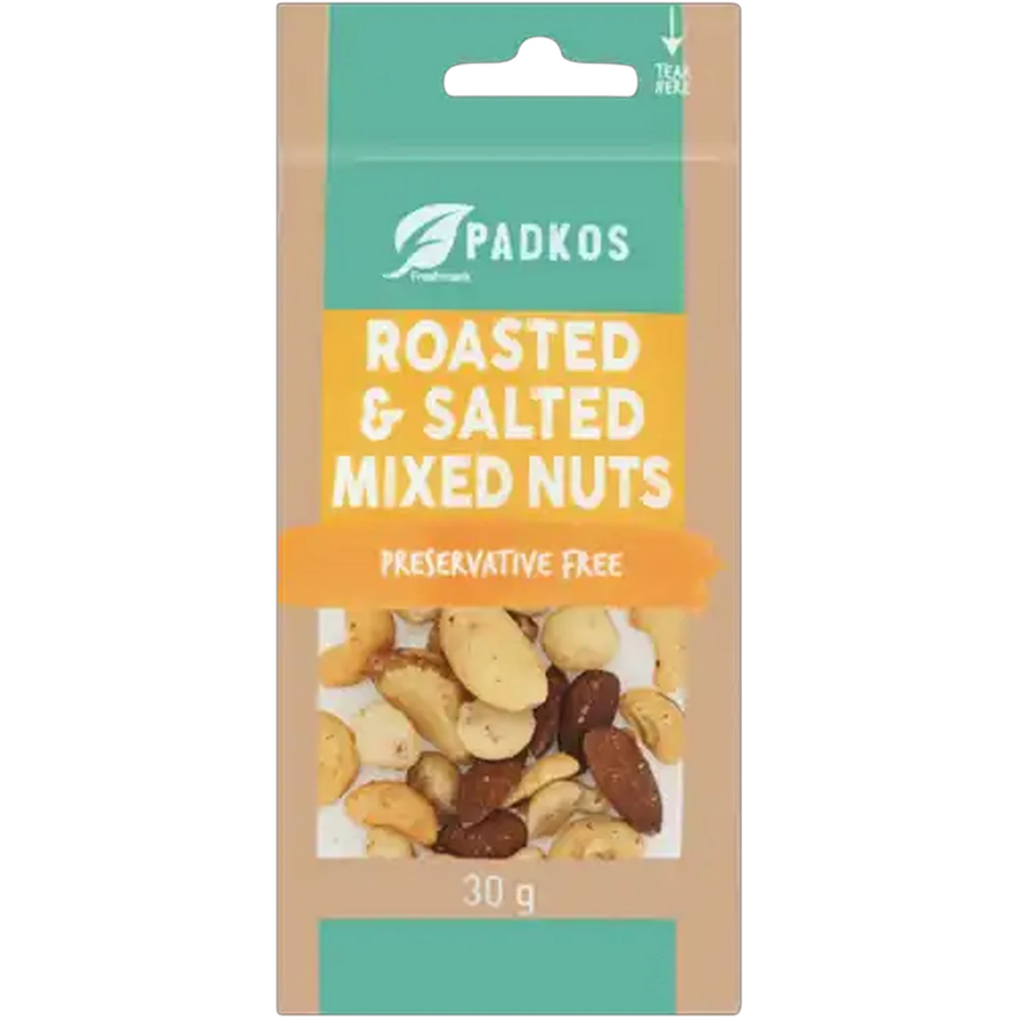 Image of Padkos Roasted & Salted Mixed Nuts 30g