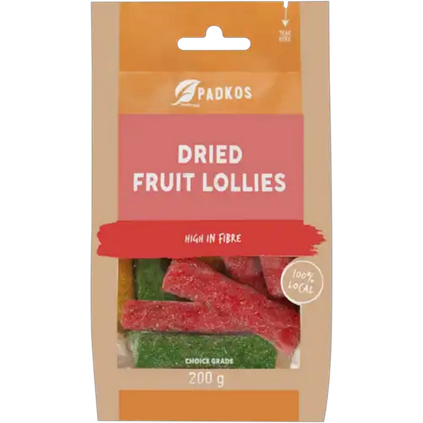 Image of Padkos Dried Fruit Lollies 200g