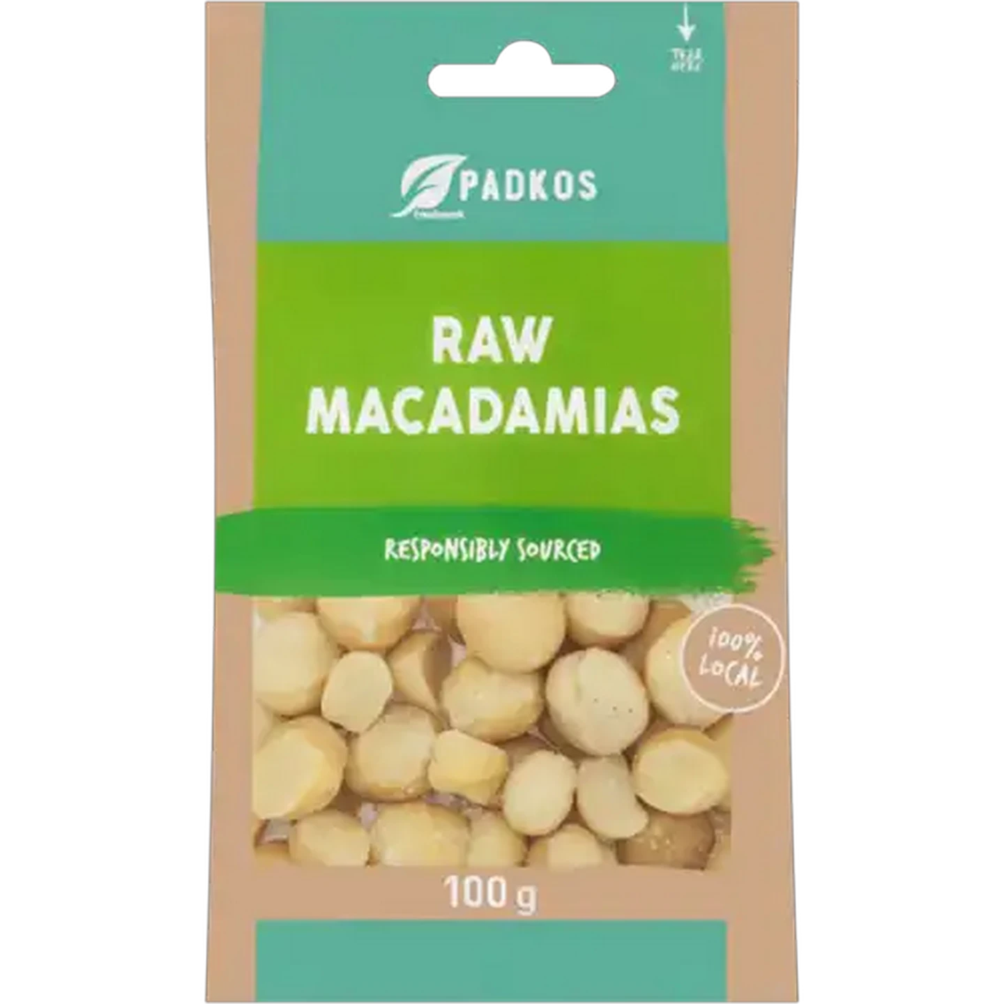 Image of Padkos Raw Macadamia Nuts 100g