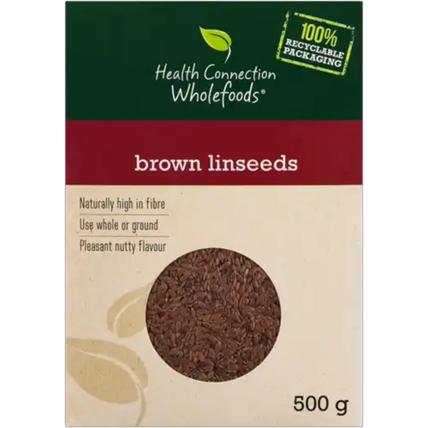Image of Health Connection Wholefoods Brown Linseeds 500g