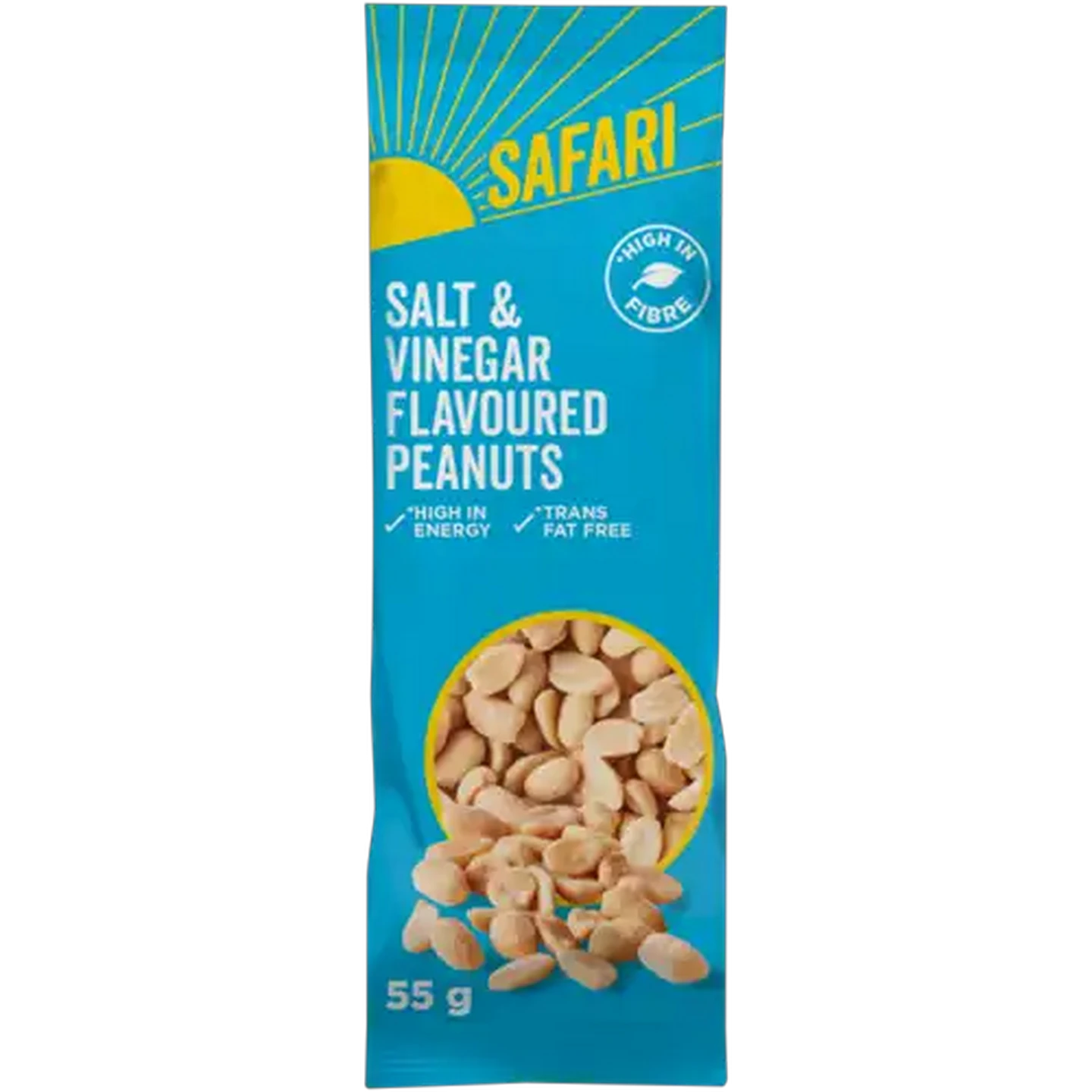 Image of SAFARI Salt & Vinegar Flavoured Peanuts 55g