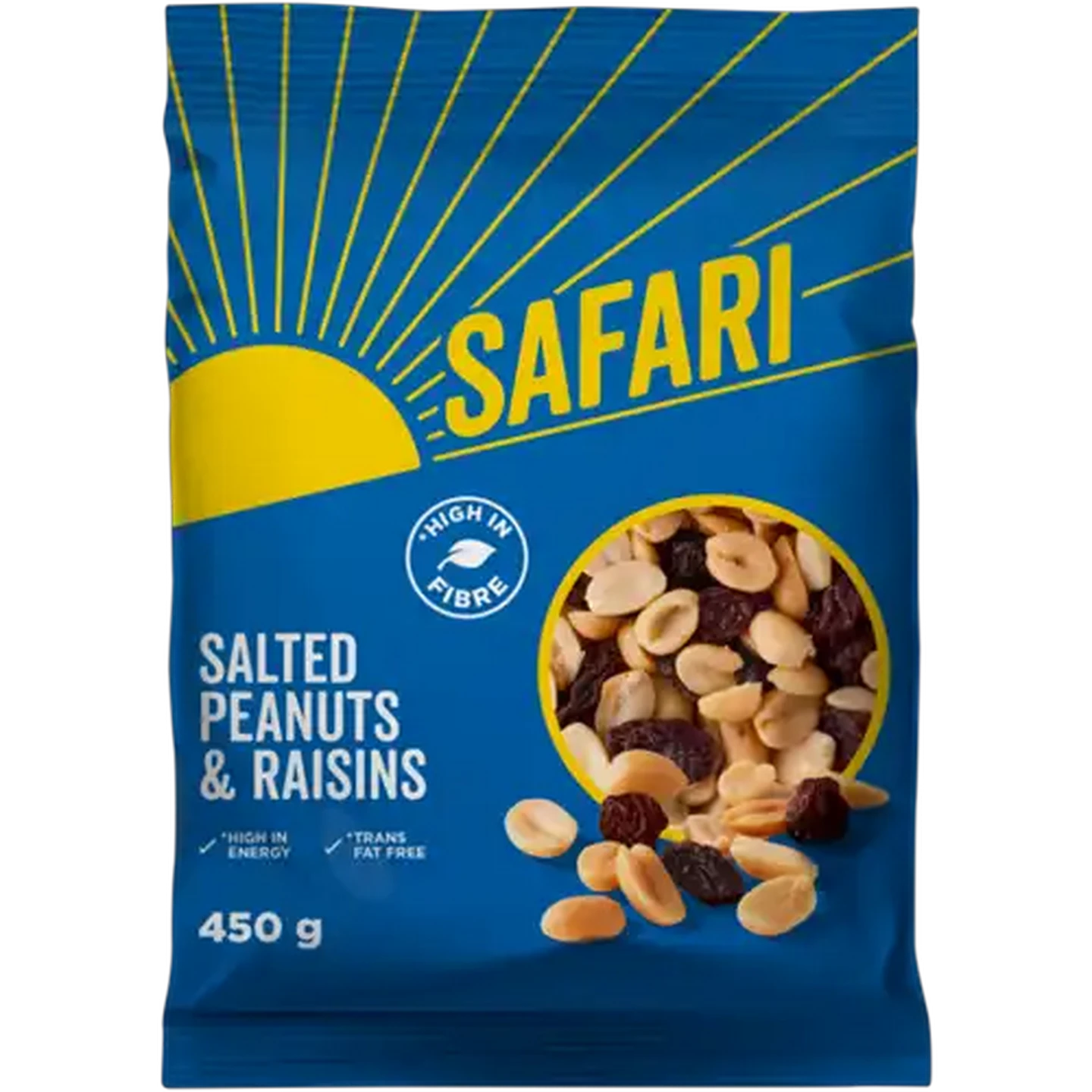 Image of SAFARI Salted Peanuts & Raisins 450g