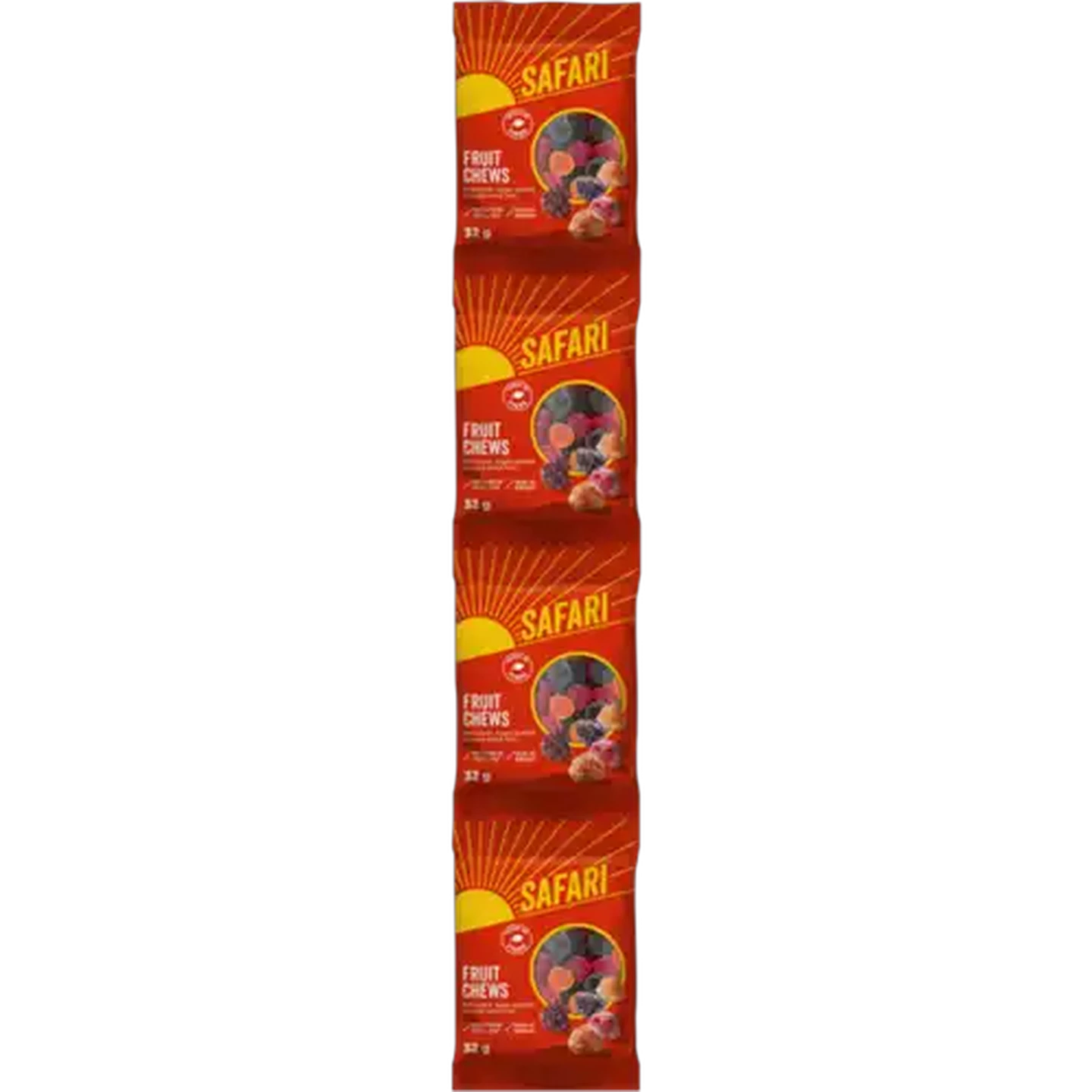 Image of SAFARI Fruit Chews 4 x 32g