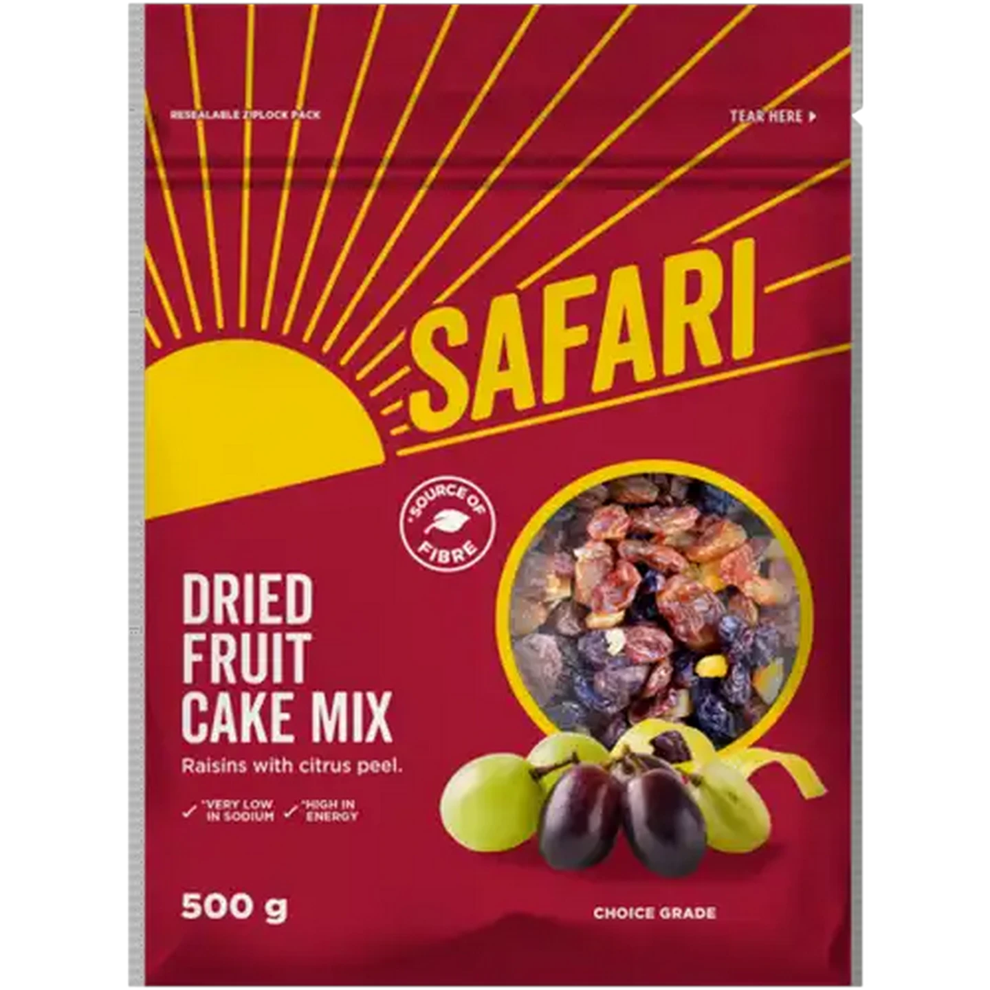 Image of SAFARI Dried Fruit Cake Mix 500g