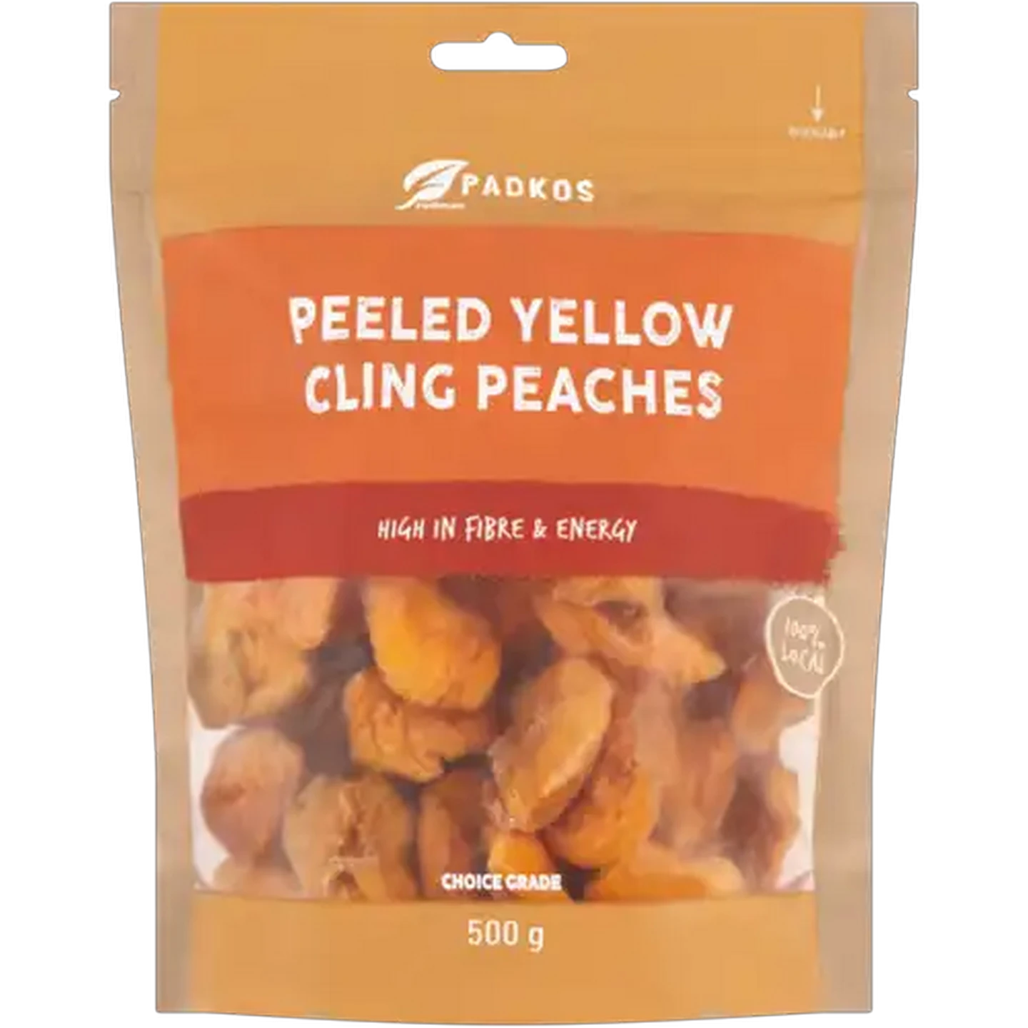 Image of Padkos Dried Yellow Cling Peaches 500g