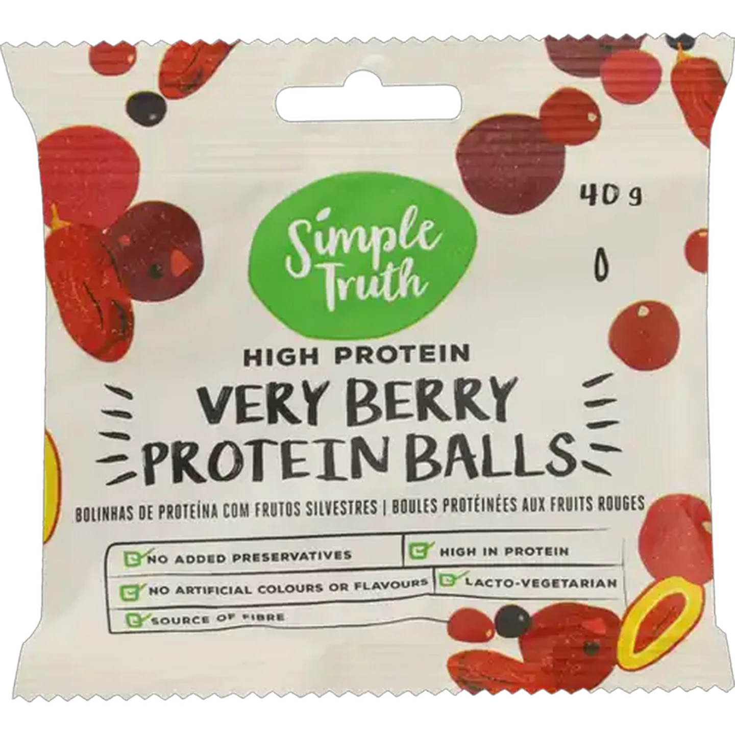 Image of Simple Truth Very Berry Protein Balls 40g