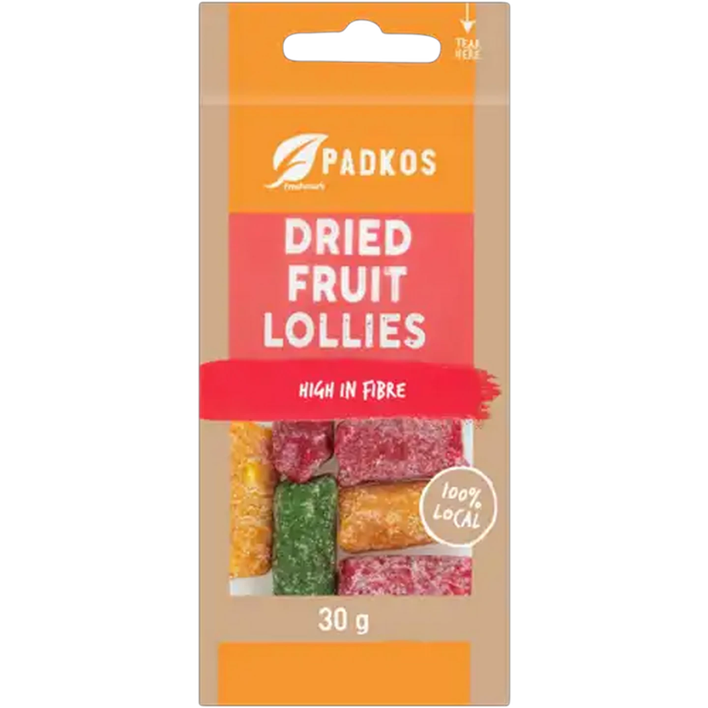 Image of Padkos Dried Fruit Lollies 30g