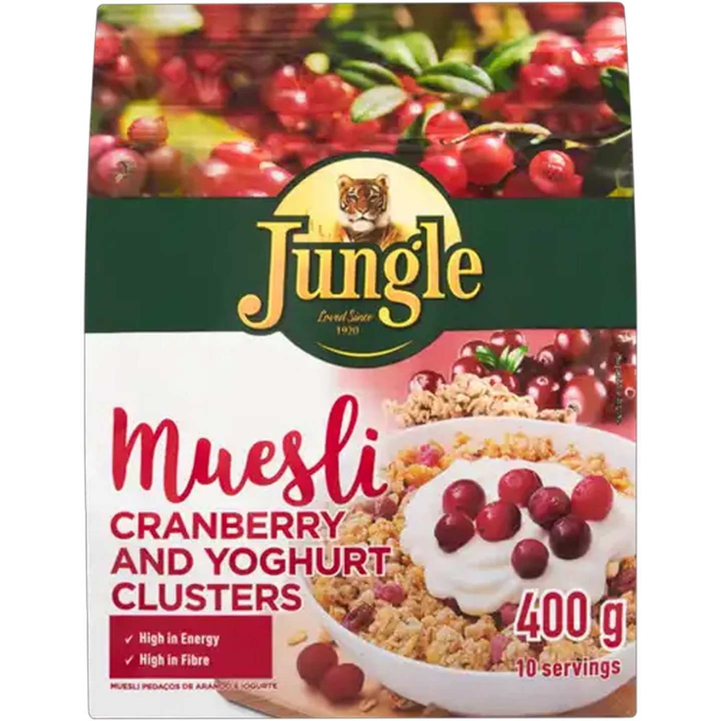 Image of Jungle Cranberry & Yoghurt Clusters Muesli 400g
