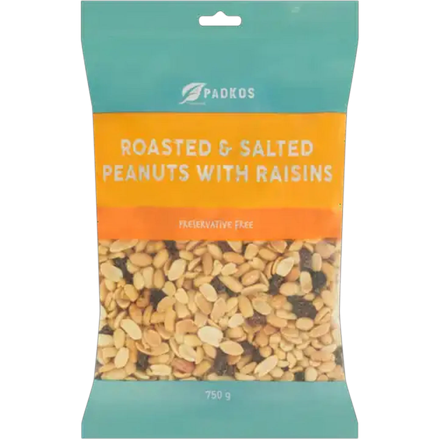 Image of Padkos Roasted & Salted Peanuts with Raisins 750g