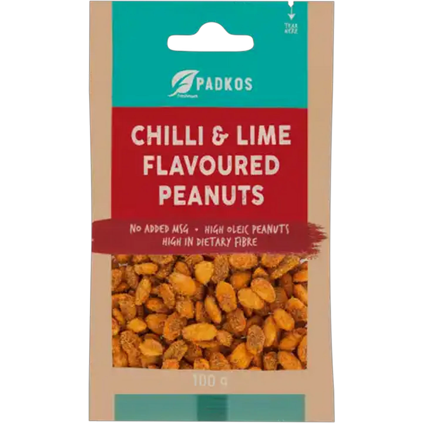 Image of Padkos Chilli & Lime Flavoured Peanuts 100g